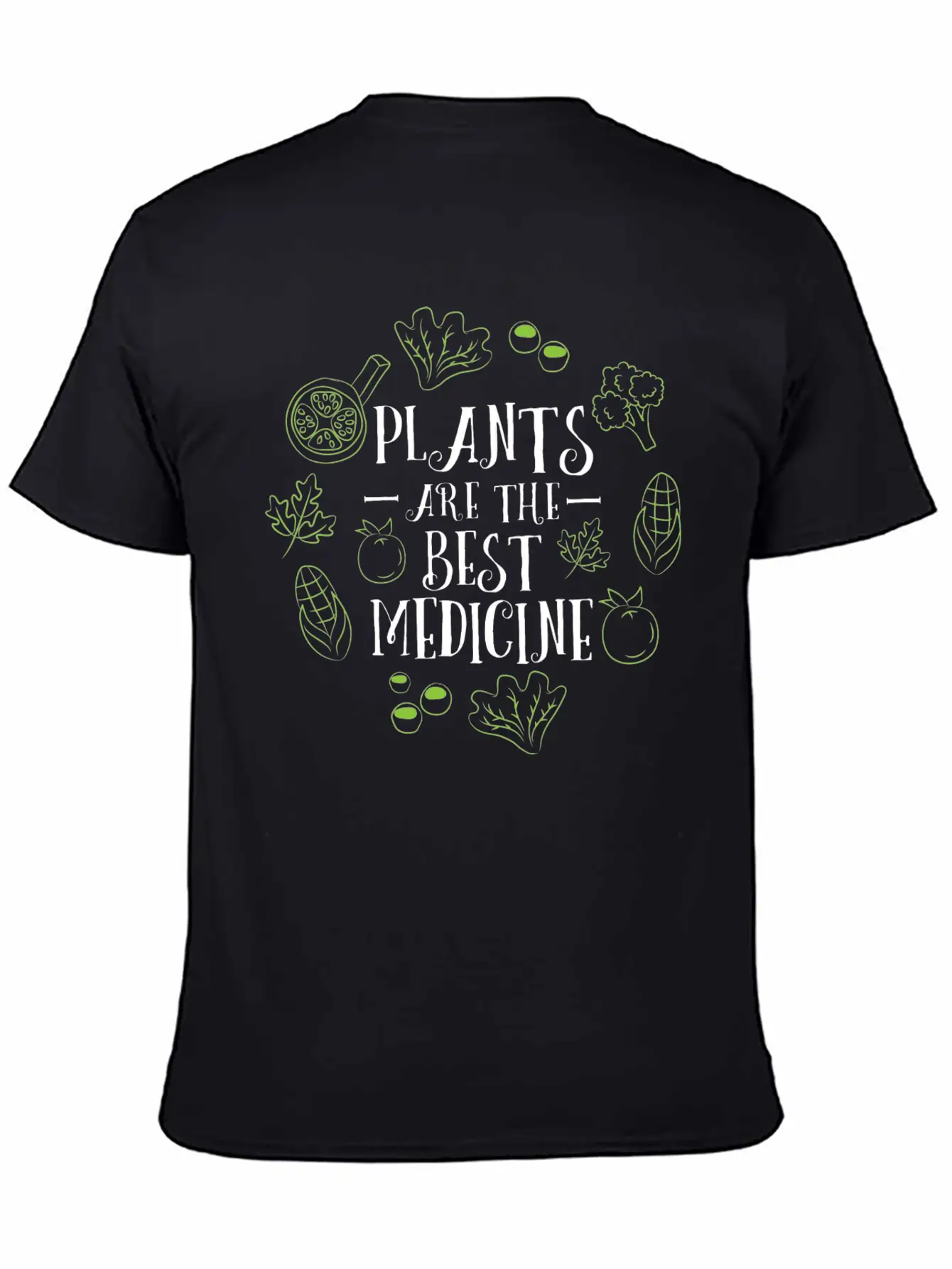 Vegan Plants Are The Best Medicine Gardening Gift Stylish Everyday T-Shirt – Unisex Basic Cotton Tee