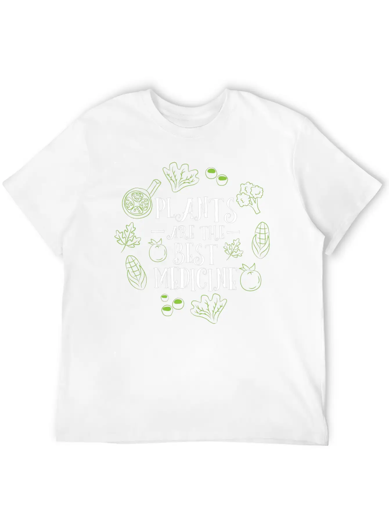 Vegan Plants Are The Best Medicine Gardening Gift Stylish Everyday T-Shirt – Unisex Basic Cotton Tee