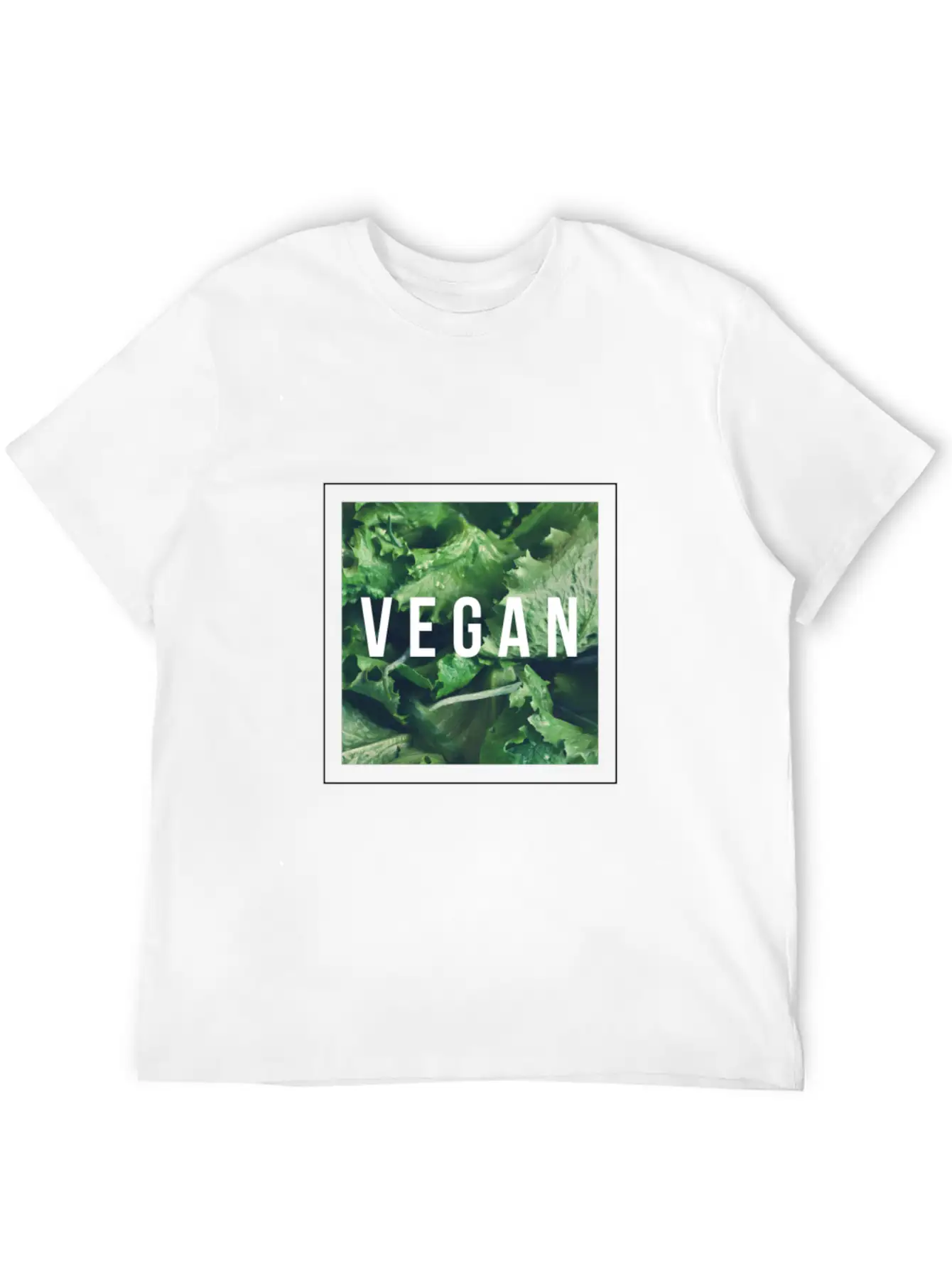 Vegan Salad Comfortable Minimalist Graphic Tee – Summer Style Essential