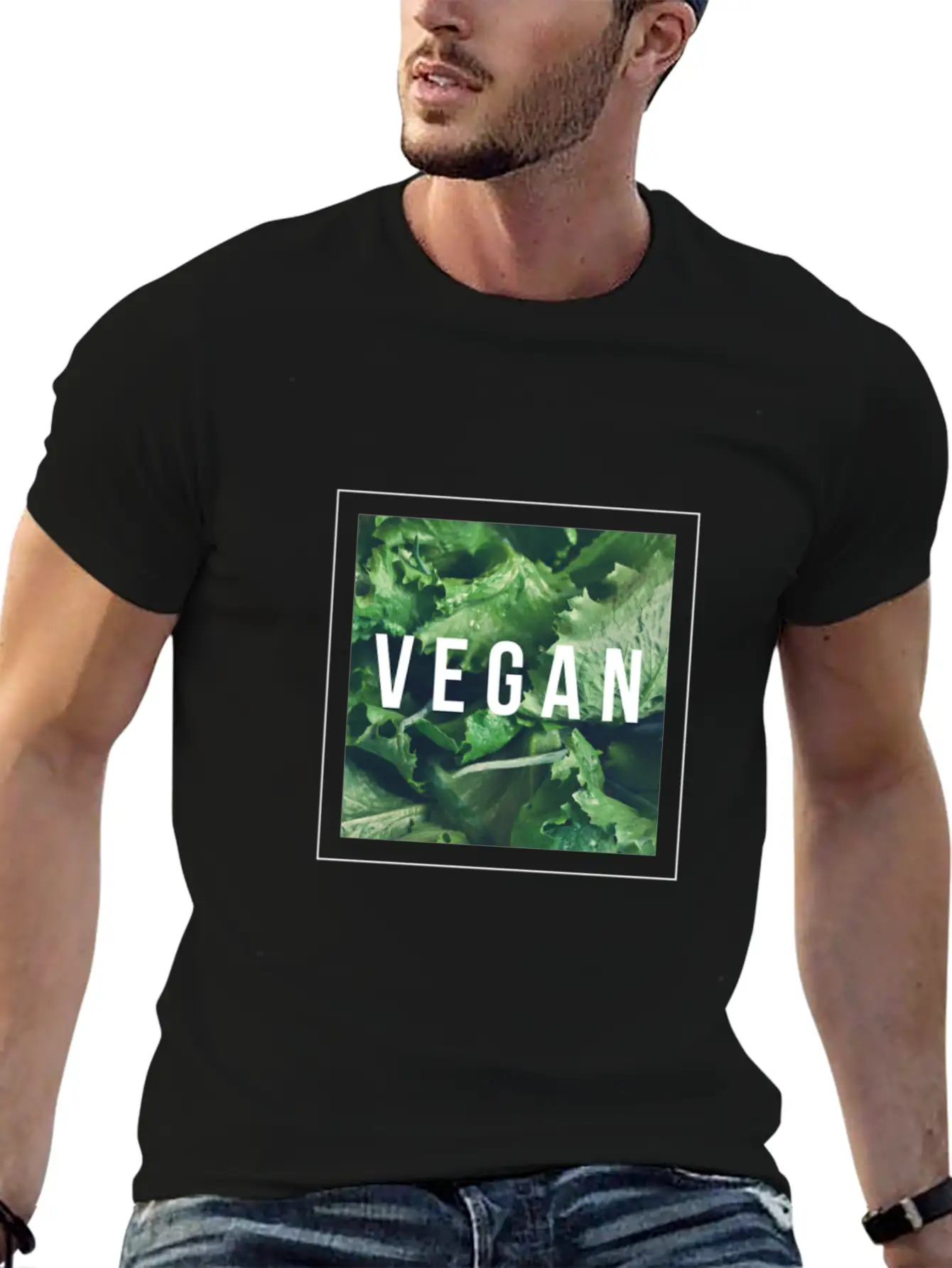 Vegan Salad Comfortable Minimalist Graphic Tee – Summer Style Essential
