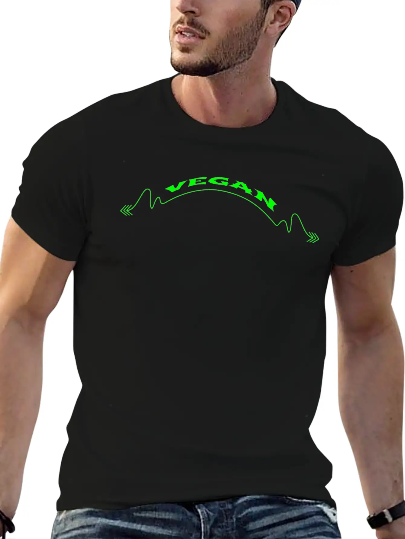 Vegan - Vegan Comfortable Minimalist Graphic Tee – Summer Style Essential