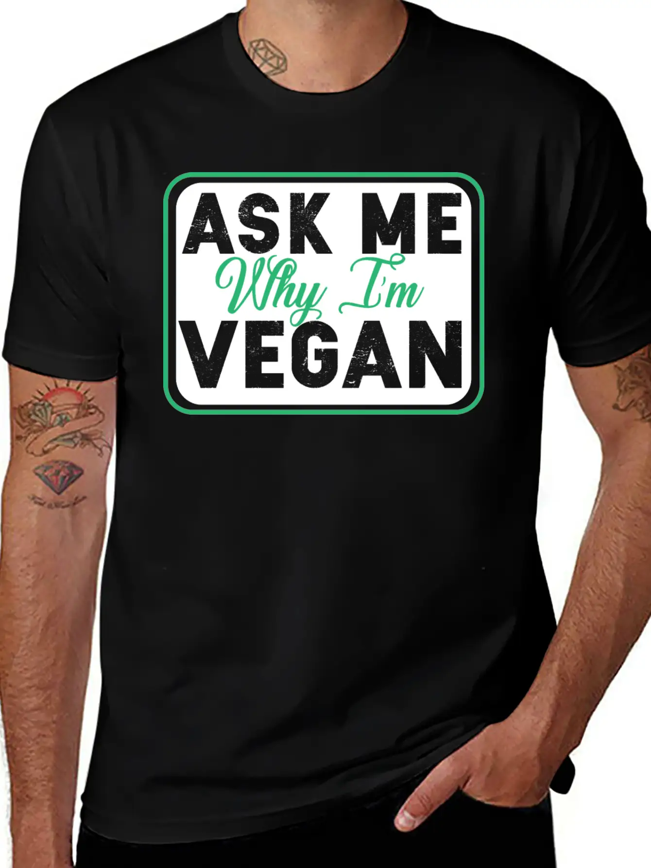 Vegan Vegetarian Animal Welfare Gift Idea Stylish Everyday T-Shirt – Unisex Basic Cotton Tee