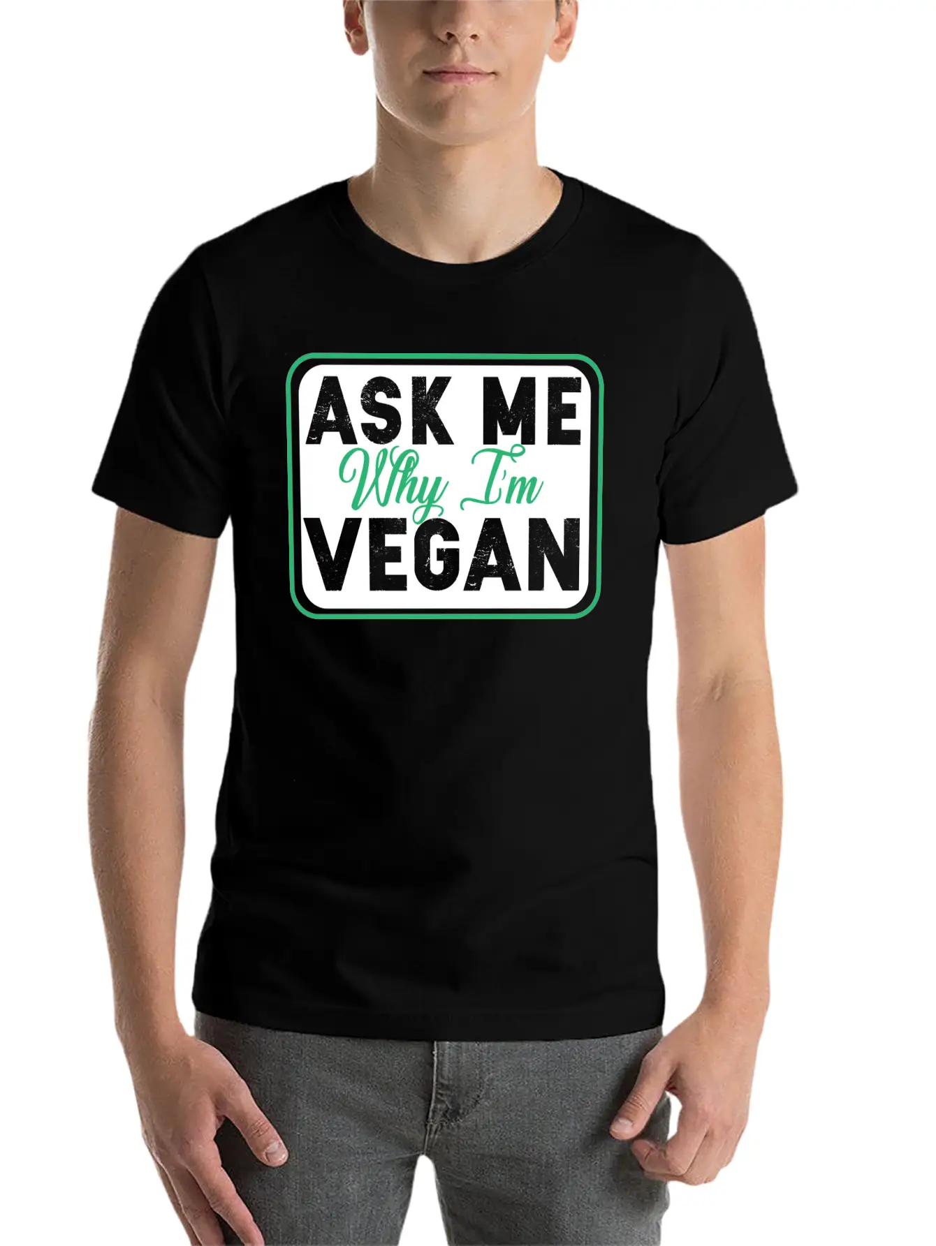 Vegan Vegetarian Animal Welfare Gift Idea Stylish Everyday T-Shirt – Unisex Basic Cotton Tee