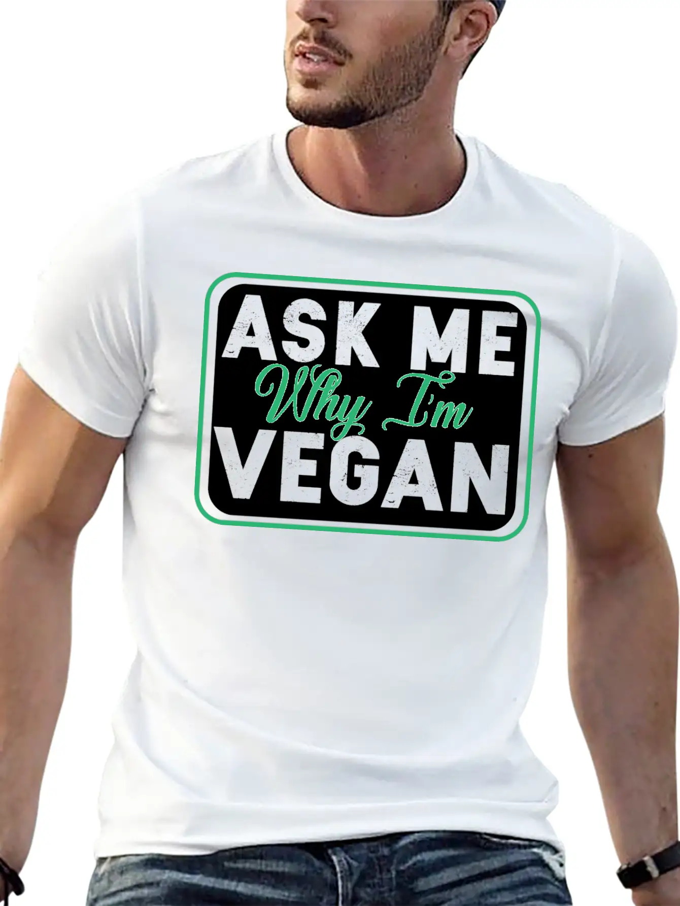 Vegan Vegetarian Animal Welfare Gift Idea Stylish Everyday T-Shirt – Unisex Basic Cotton Tee
