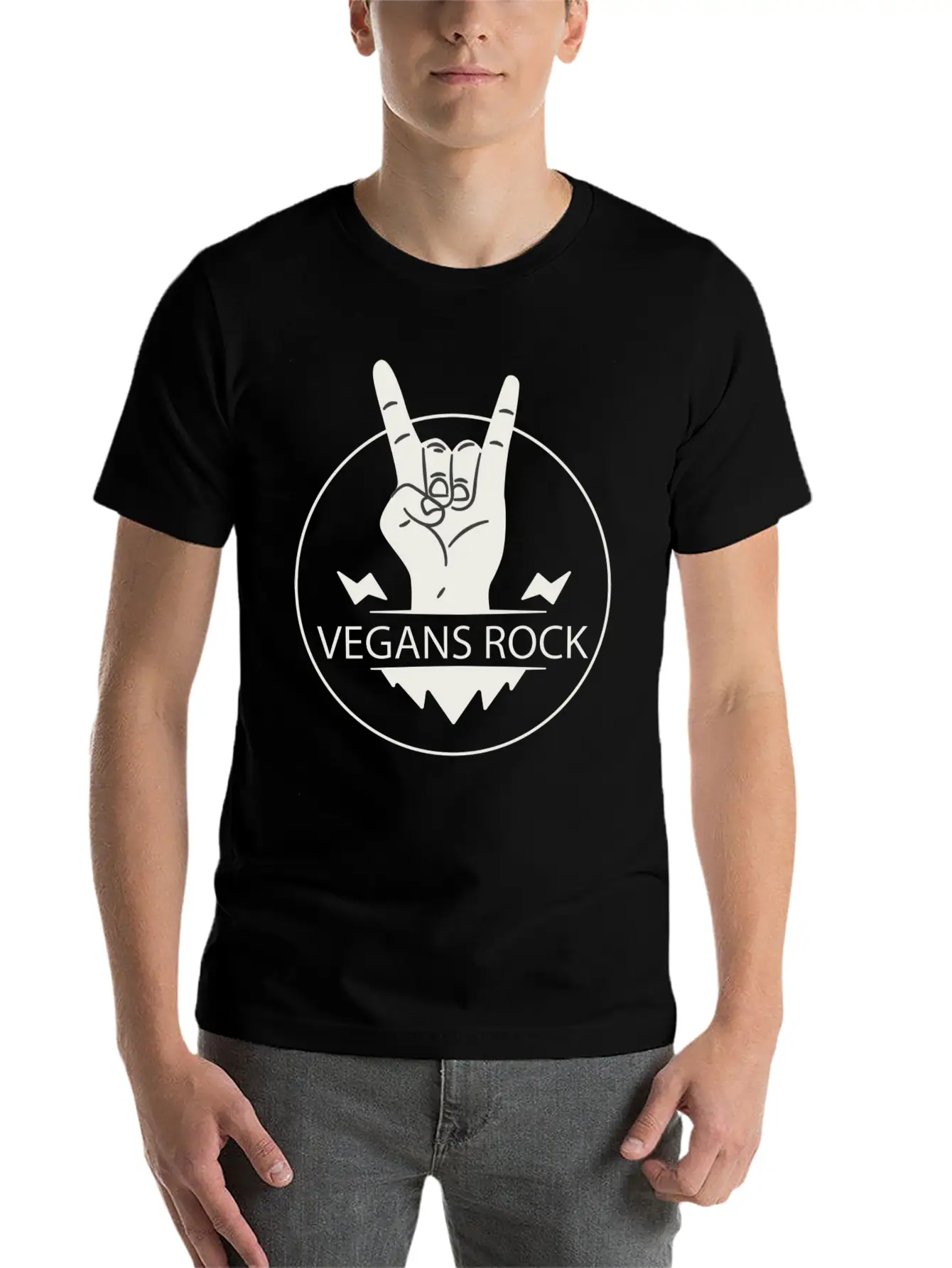 Vegan Vegetarian Animal Welfare Gift Idea Unisex Short Sleeve Soft Cotton T-Shirt – Casual Everyday Wear