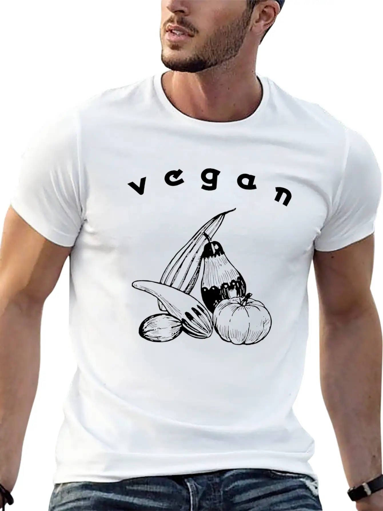 Vegan Veggie Organic Vegetables Diet Eat Healthy Basic Graphic T-Shirt – Daily Comfort In Soft Cotton