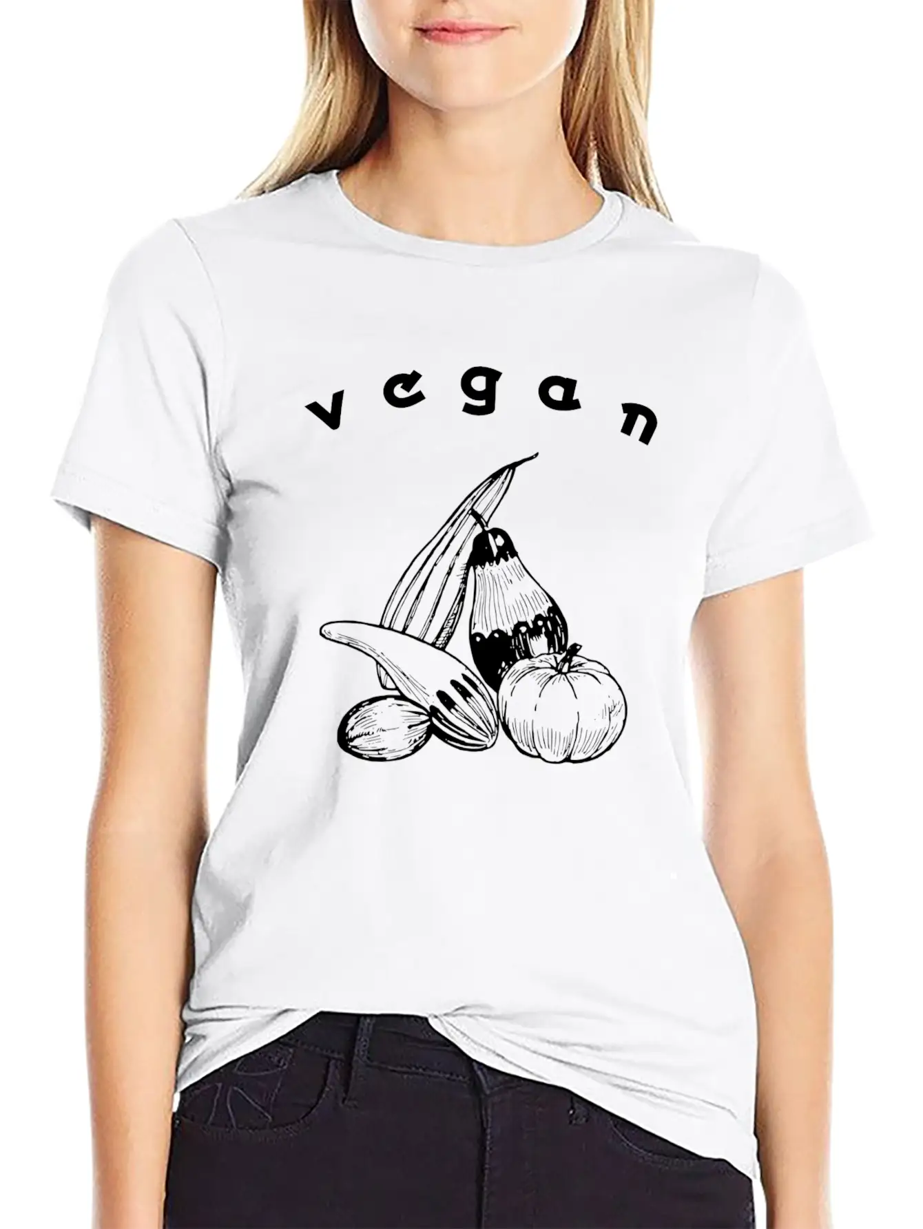 Vegan Veggie Organic Vegetables Diet Eat Healthy Basic Graphic T-Shirt – Daily Comfort In Soft Cotton