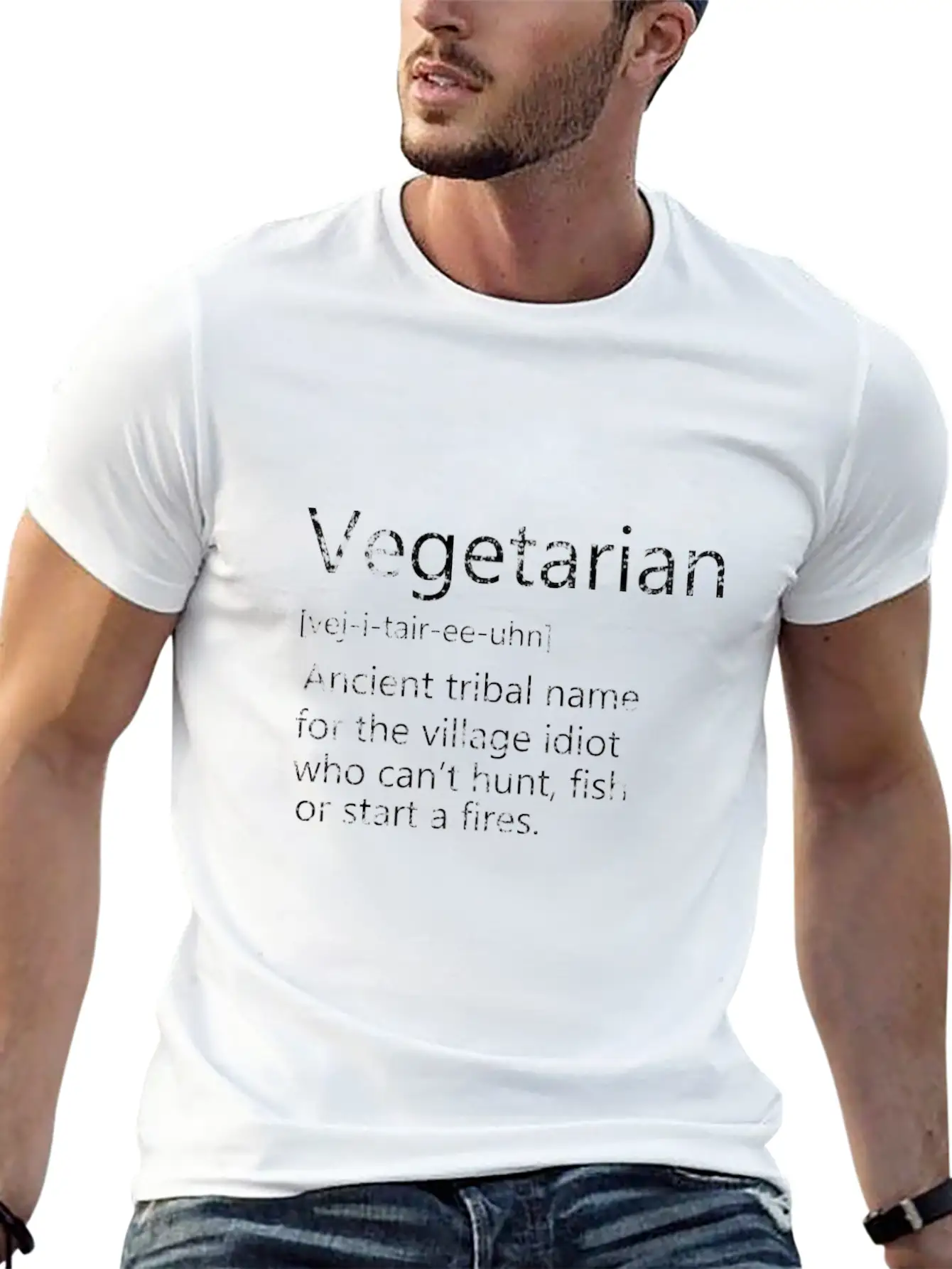 Vegetarian Definition Stylish Everyday T-Shirt – Unisex Basic Cotton Tee