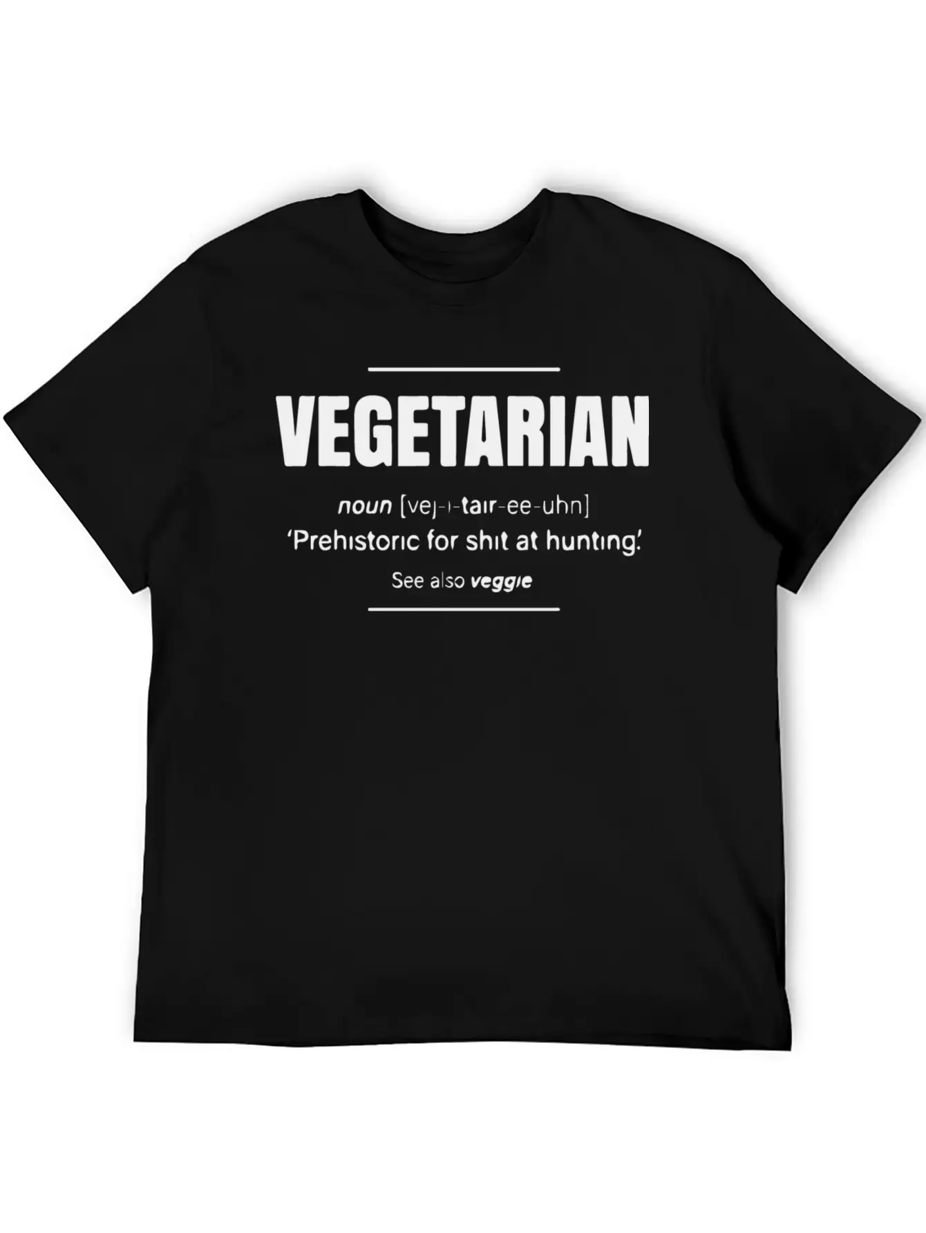 Vegetarian Definition Unisex Short Sleeve Soft Cotton T-Shirt – Casual Everyday Wear