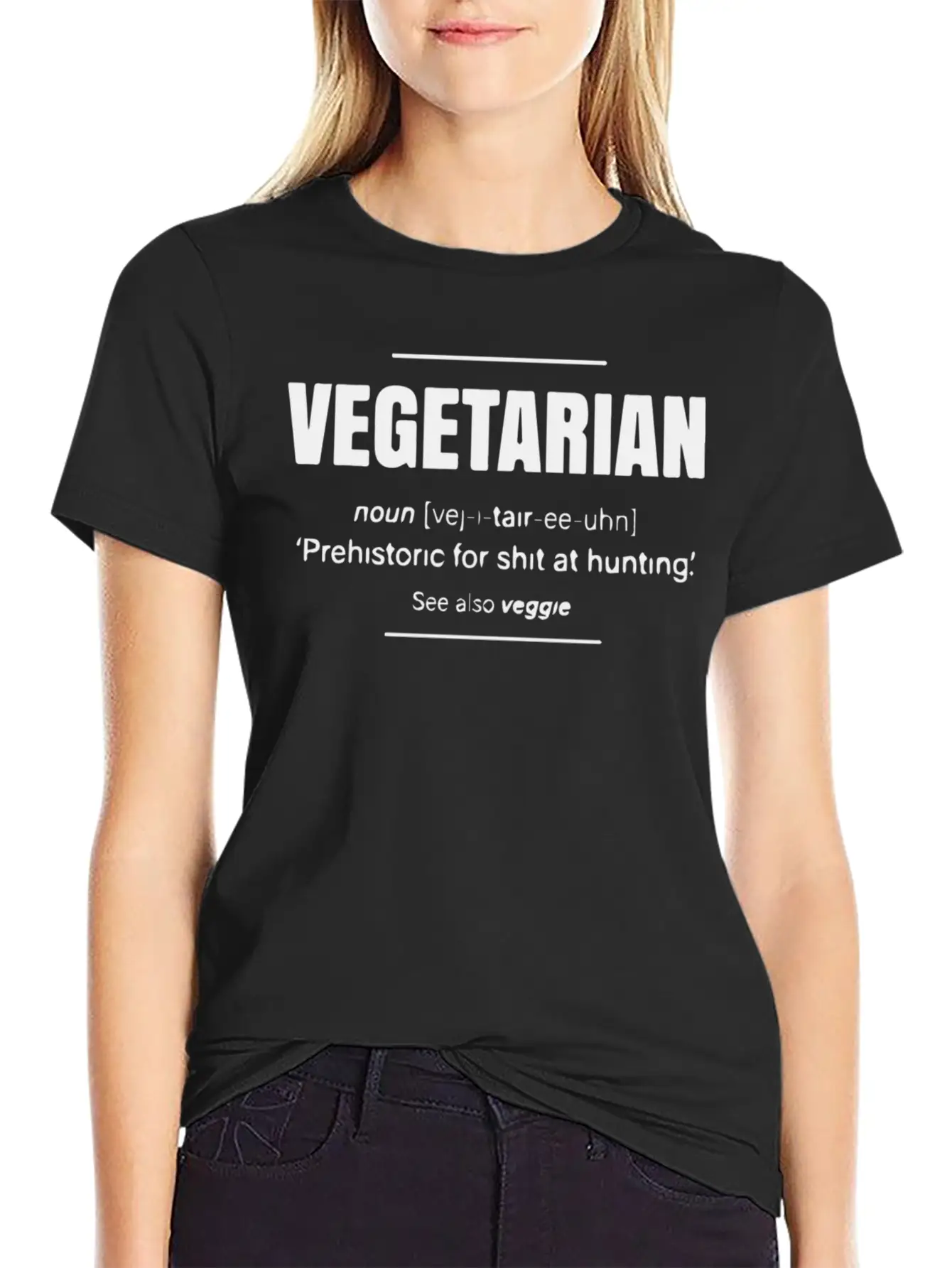Vegetarian Definition Unisex Short Sleeve Soft Cotton T-Shirt – Casual Everyday Wear