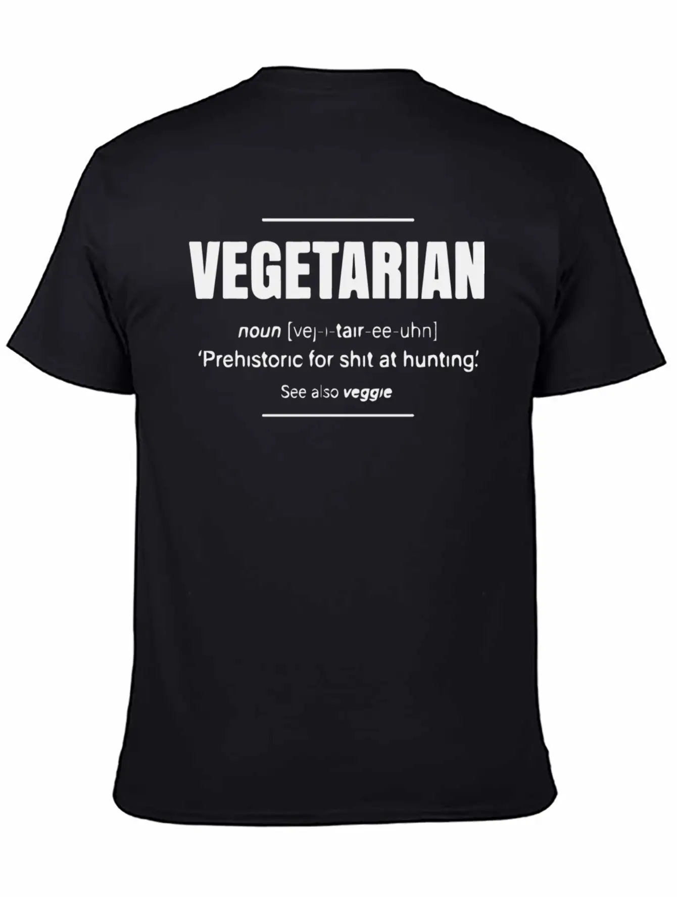 Vegetarian Definition Unisex Short Sleeve Soft Cotton T-Shirt – Casual Everyday Wear