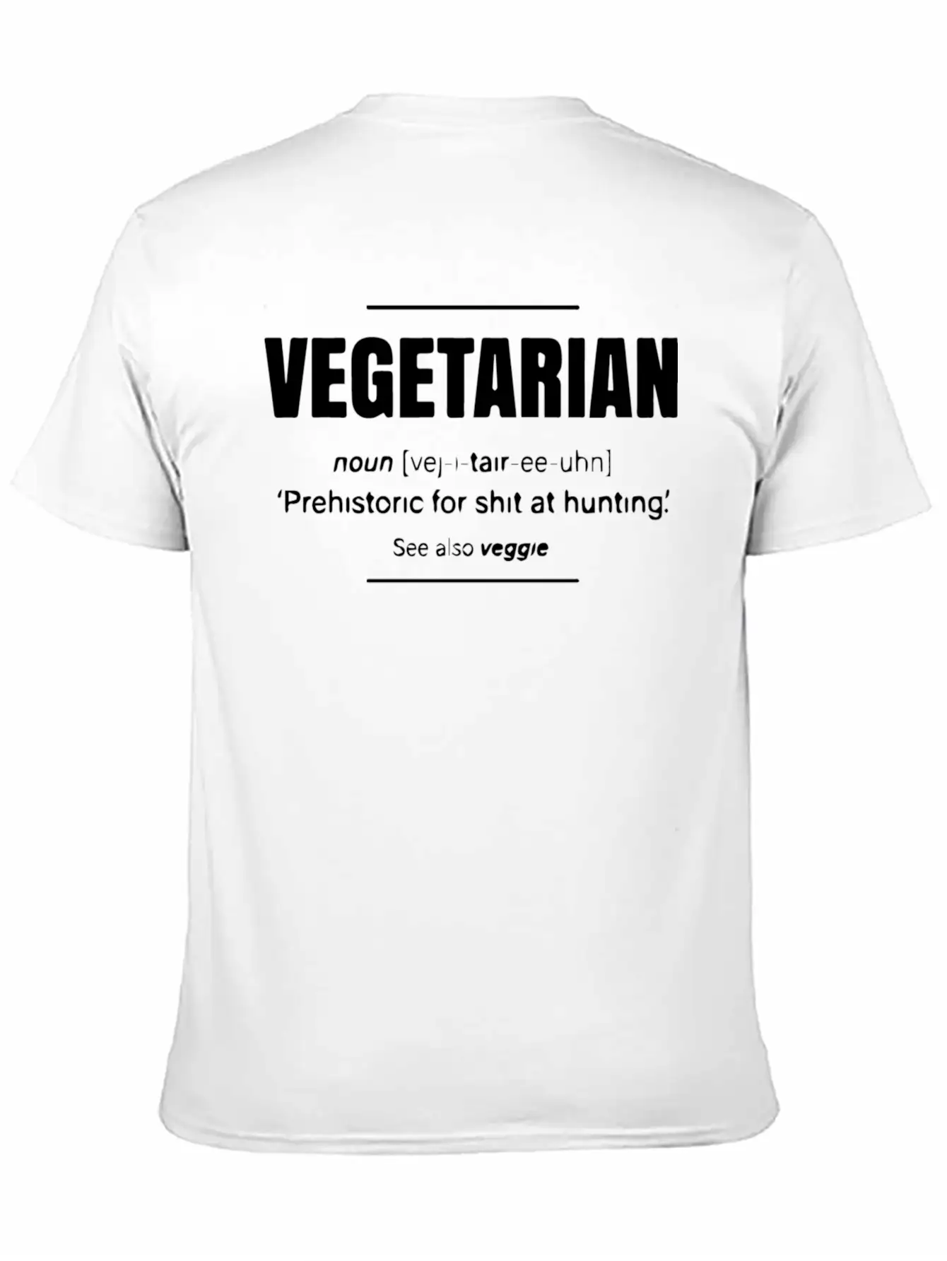 Vegetarian Definition Unisex Short Sleeve Soft Cotton T-Shirt – Casual Everyday Wear