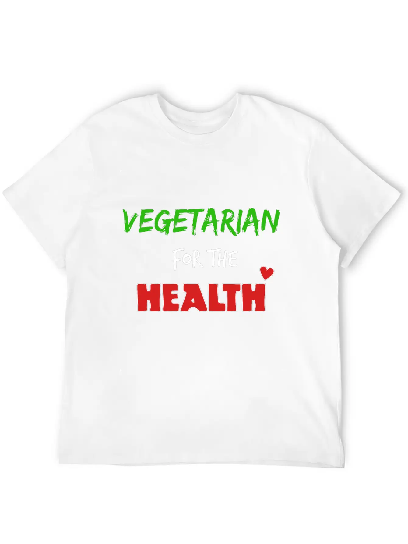 Vegetarian For The Health Timeless Short Sleeve Tee – Comfy And Minimalist Design