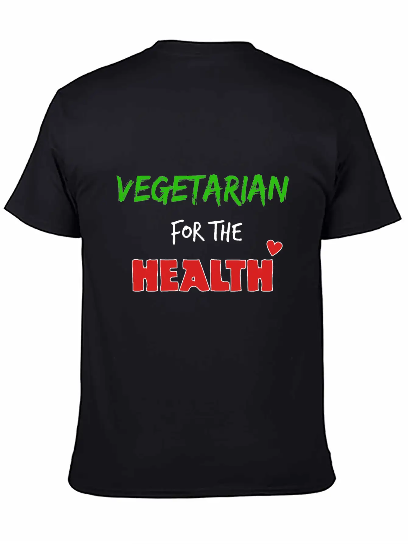 Vegetarian For The Health Timeless Short Sleeve Tee – Comfy And Minimalist Design