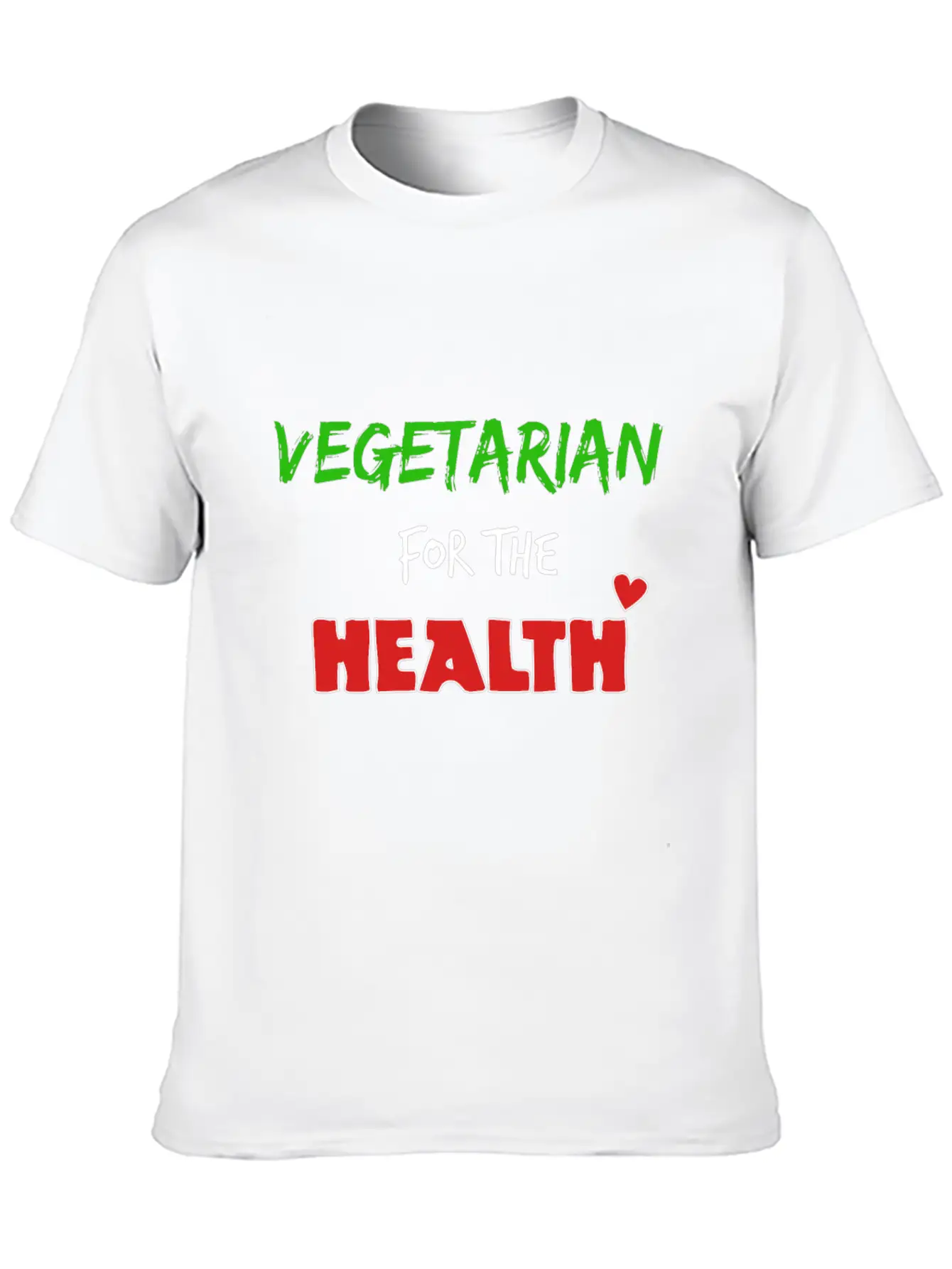 Vegetarian For The Health Timeless Short Sleeve Tee – Comfy And Minimalist Design