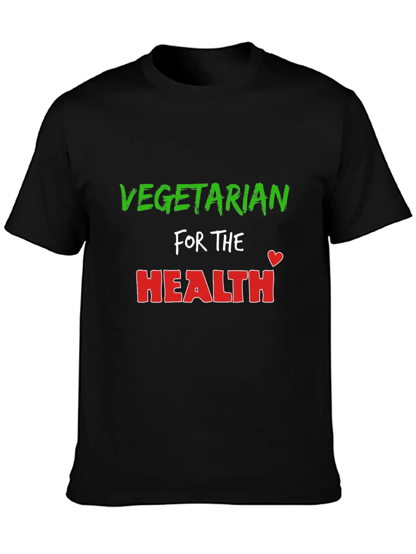 Vegetarian For The Health Timeless Short Sleeve Tee – Comfy And Minimalist Design