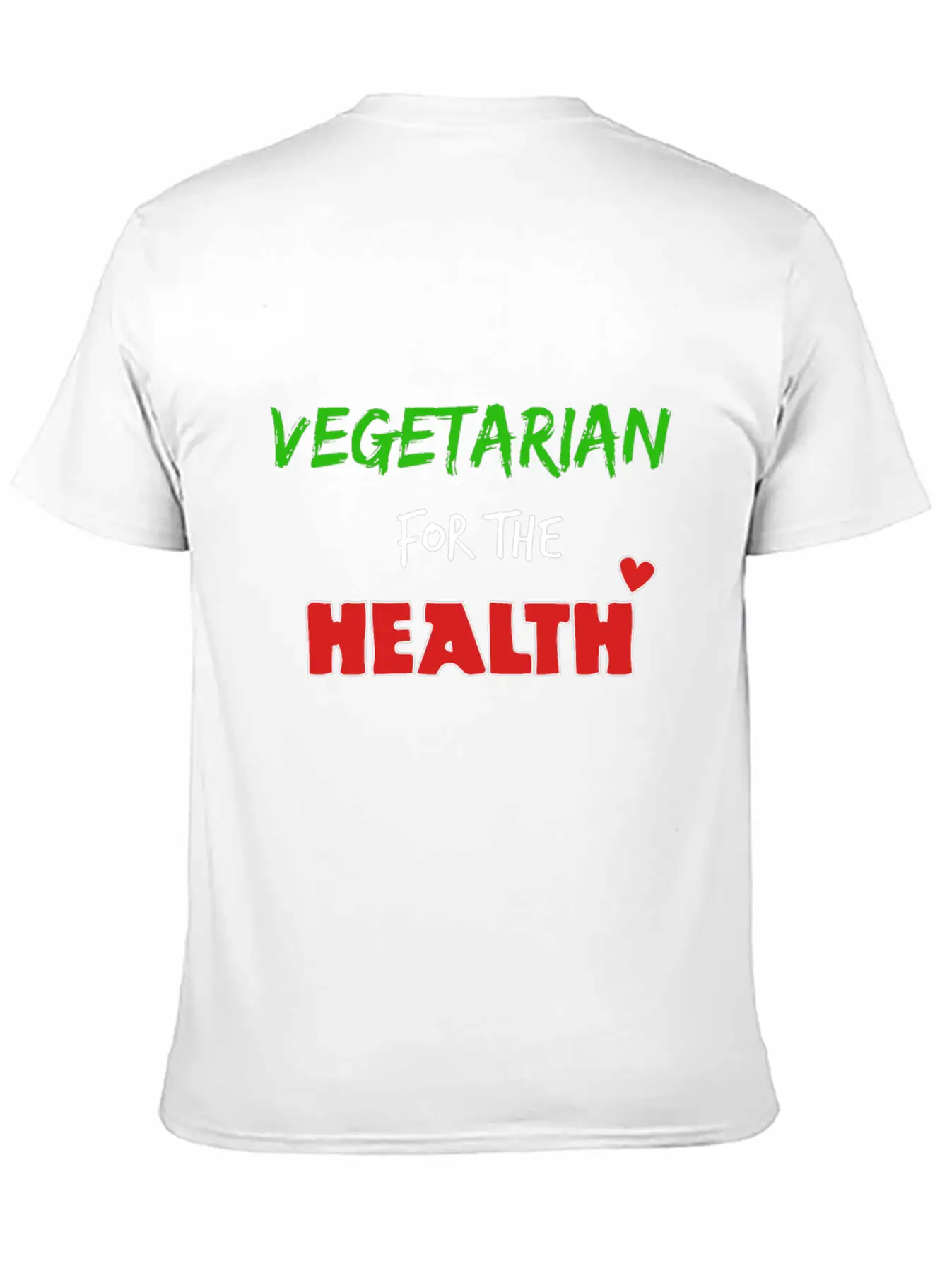 Vegetarian For The Health Timeless Short Sleeve Tee – Comfy And Minimalist Design