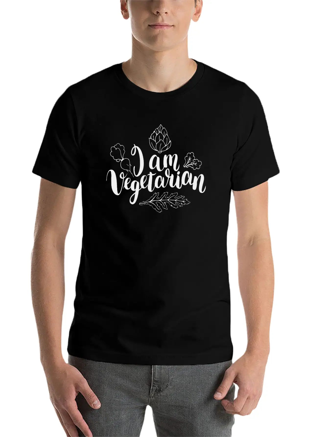 Vegetarian I Love Animals Shirt Timeless Short Sleeve Tee – Comfy And Minimalist Design
