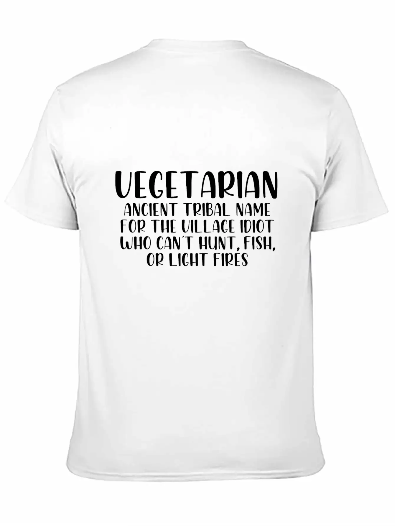 Vegetarian Unisex Short Sleeve Soft Cotton T-Shirt – Casual Everyday Wear