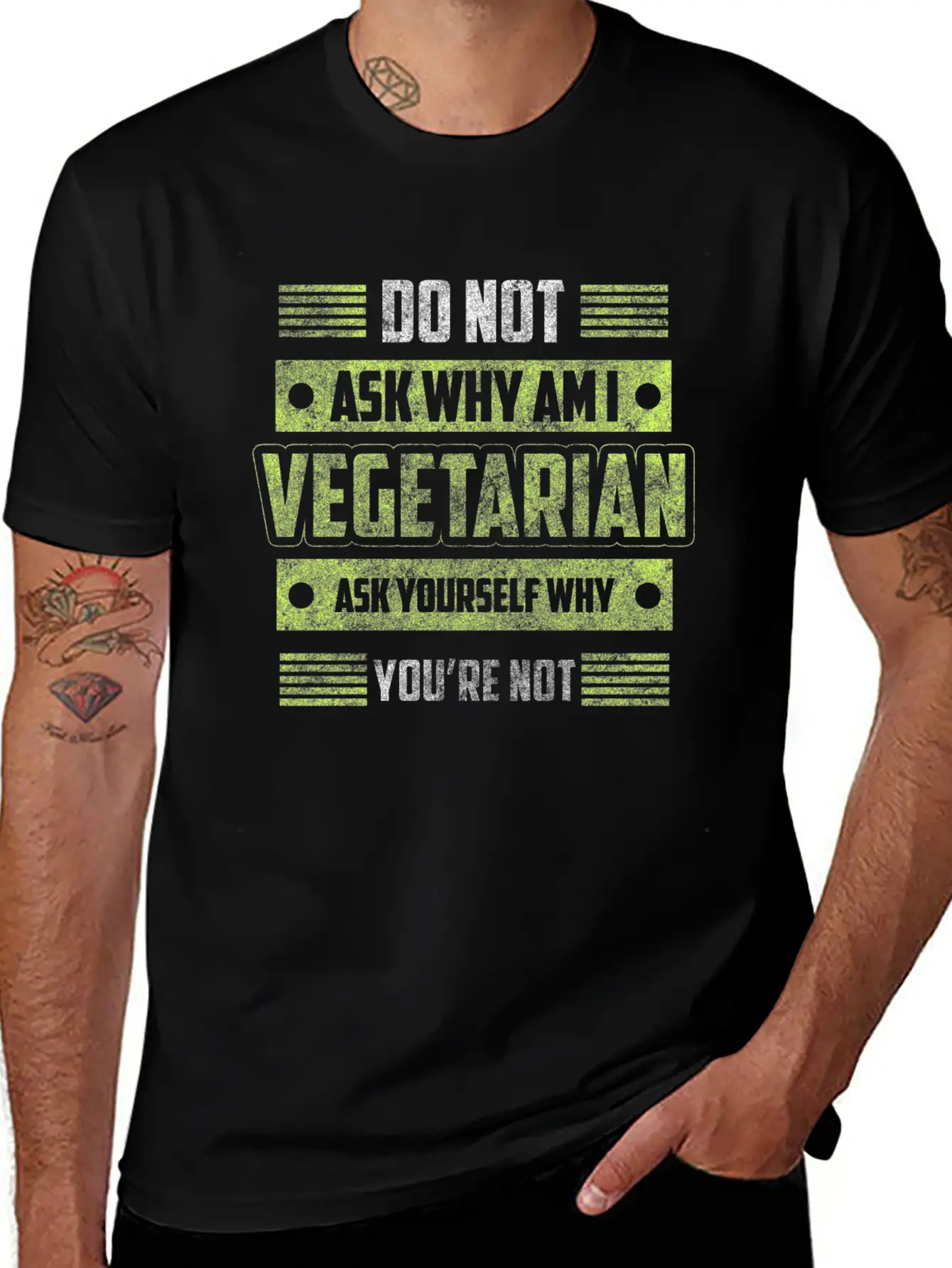 Vegetarian Veggie Healthy Nutrition Basic Graphic T-Shirt – Daily Comfort In Soft Cotton