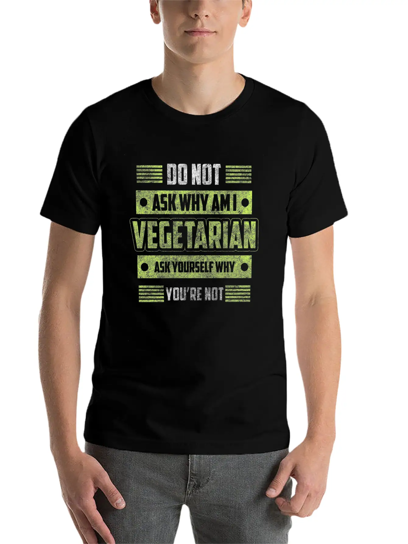 Vegetarian Veggie Healthy Nutrition Basic Graphic T-Shirt – Daily Comfort In Soft Cotton