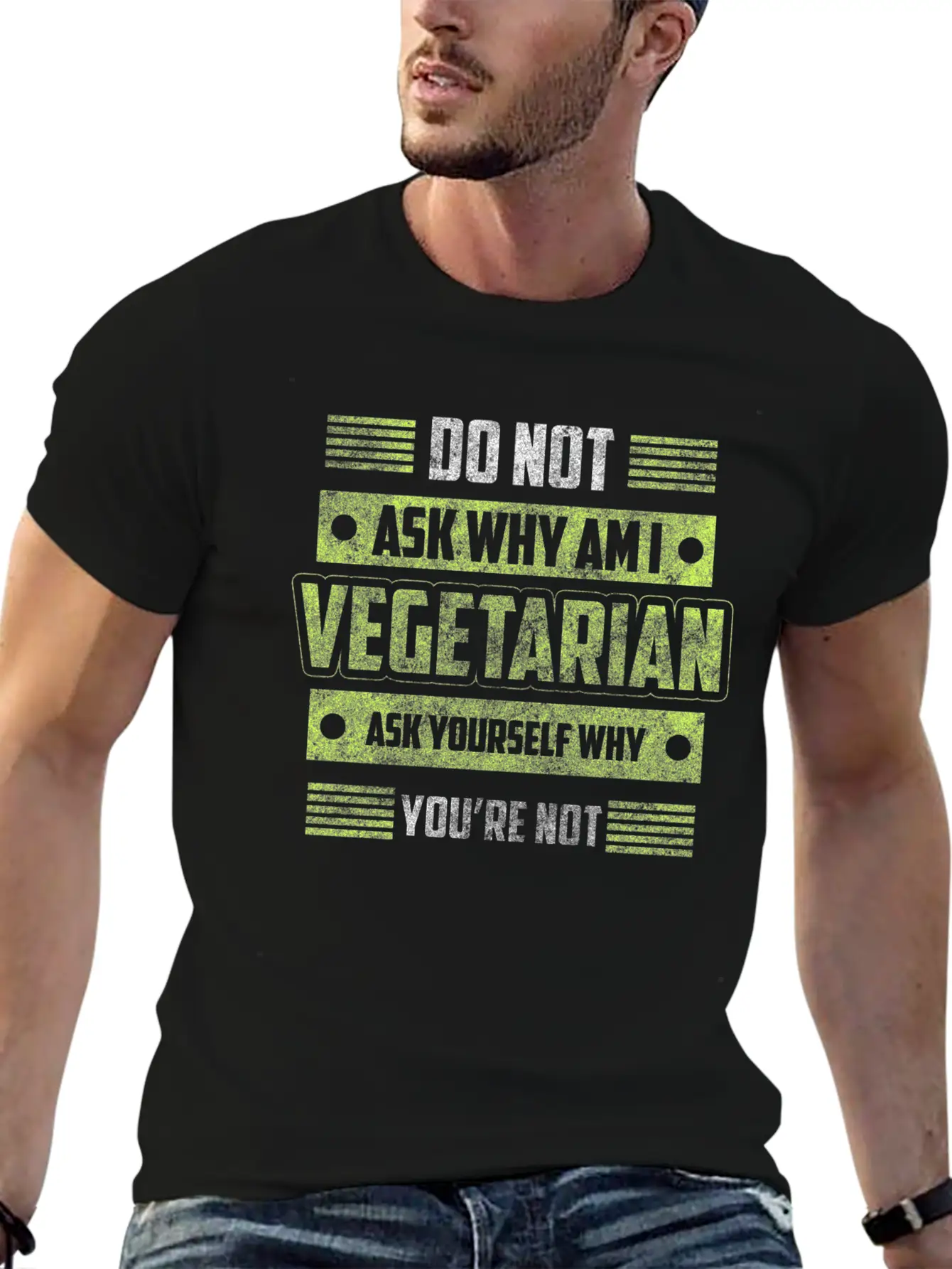 Vegetarian Veggie Healthy Nutrition Basic Graphic T-Shirt – Daily Comfort In Soft Cotton