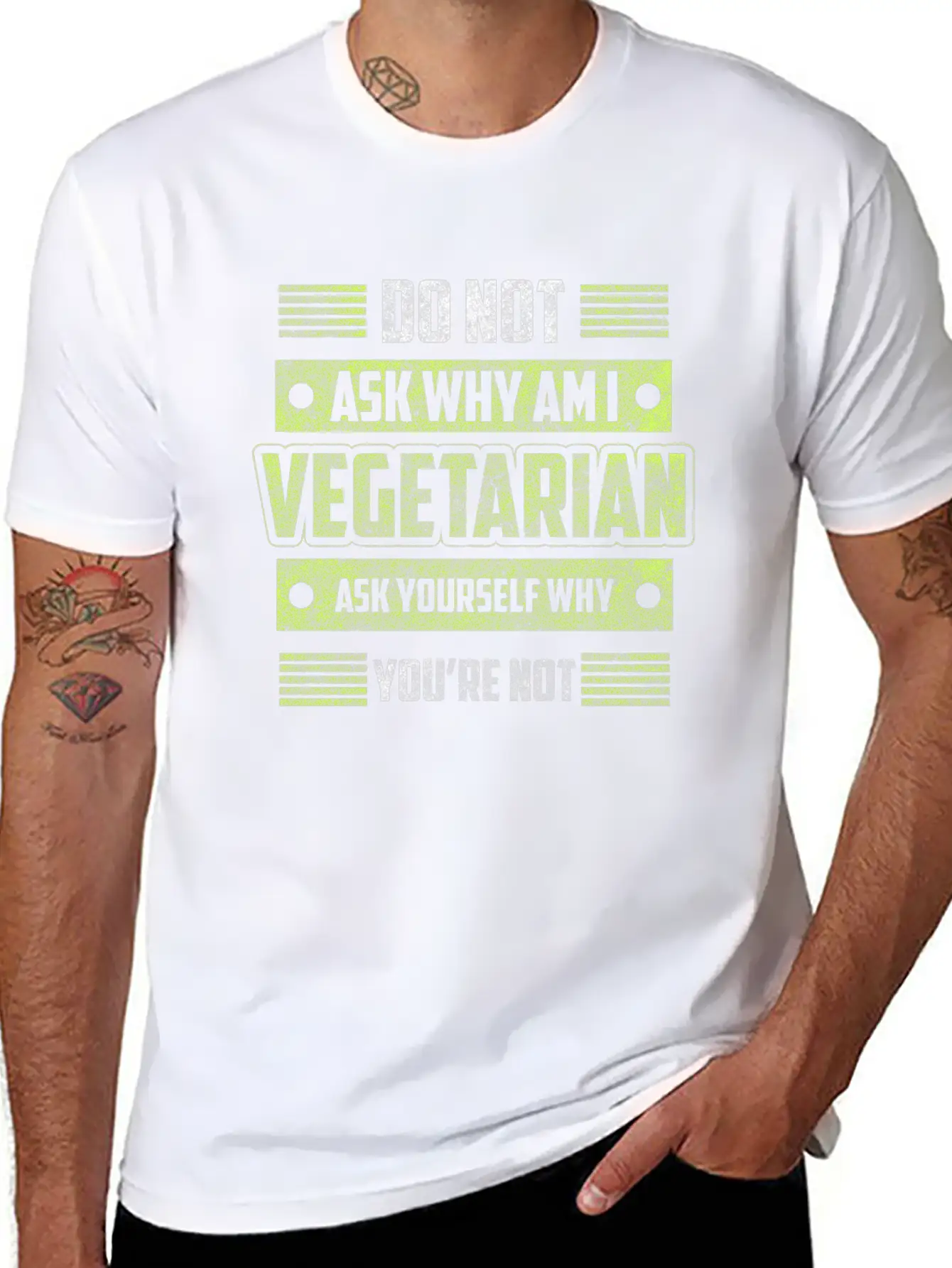 Vegetarian Veggie Healthy Nutrition Basic Graphic T-Shirt – Daily Comfort In Soft Cotton