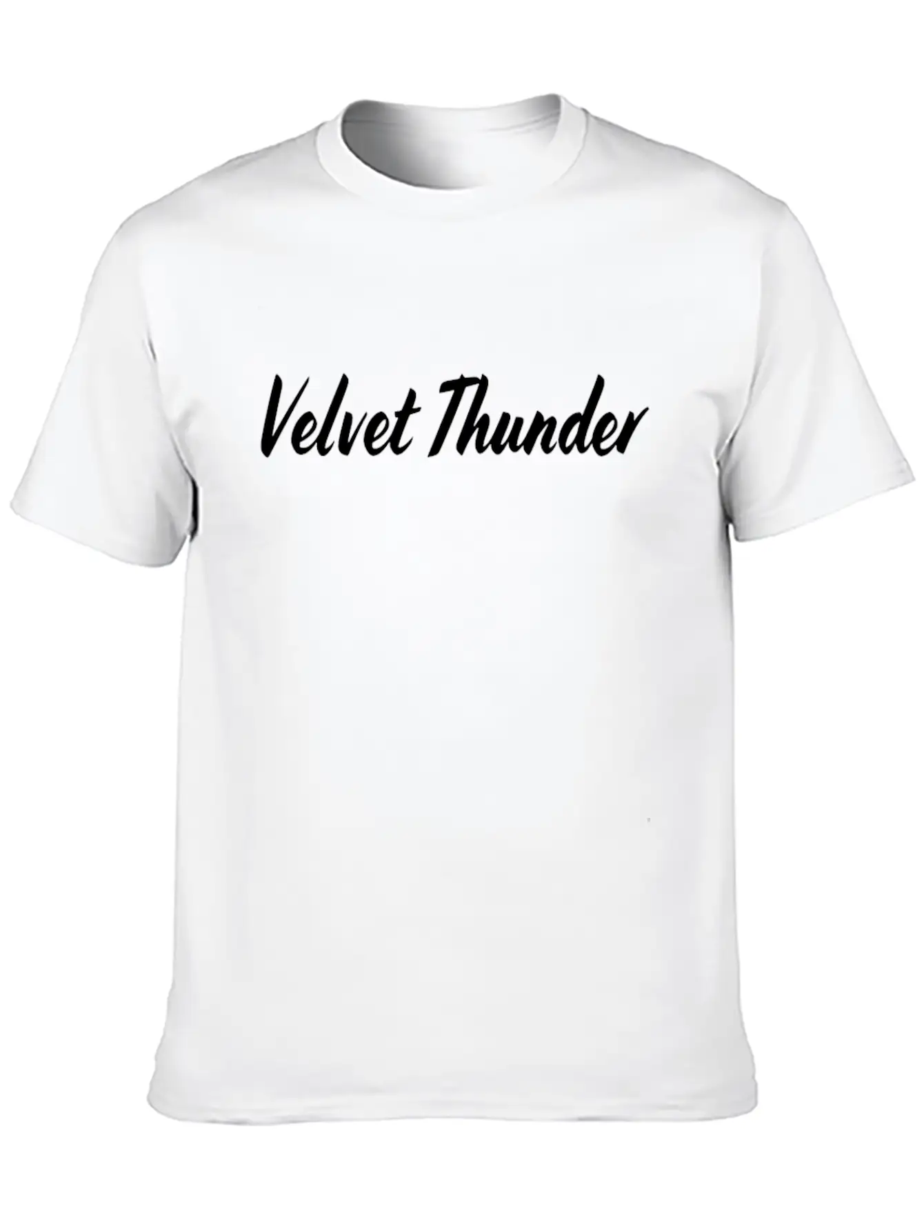VELVET THUNDER Unisex Short Sleeve Soft Cotton T-Shirt – Casual Everyday Wear