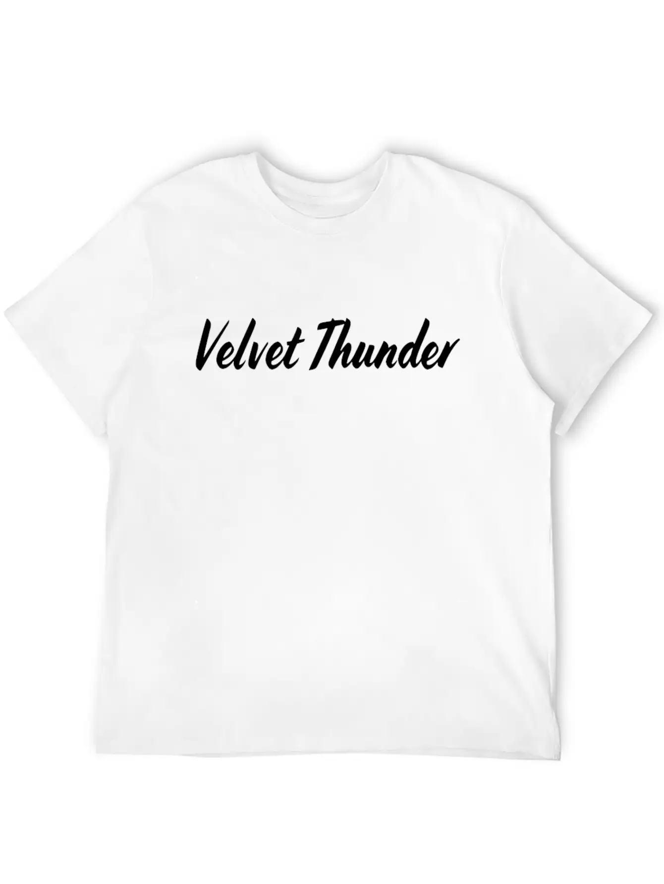 VELVET THUNDER Unisex Short Sleeve Soft Cotton T-Shirt – Casual Everyday Wear
