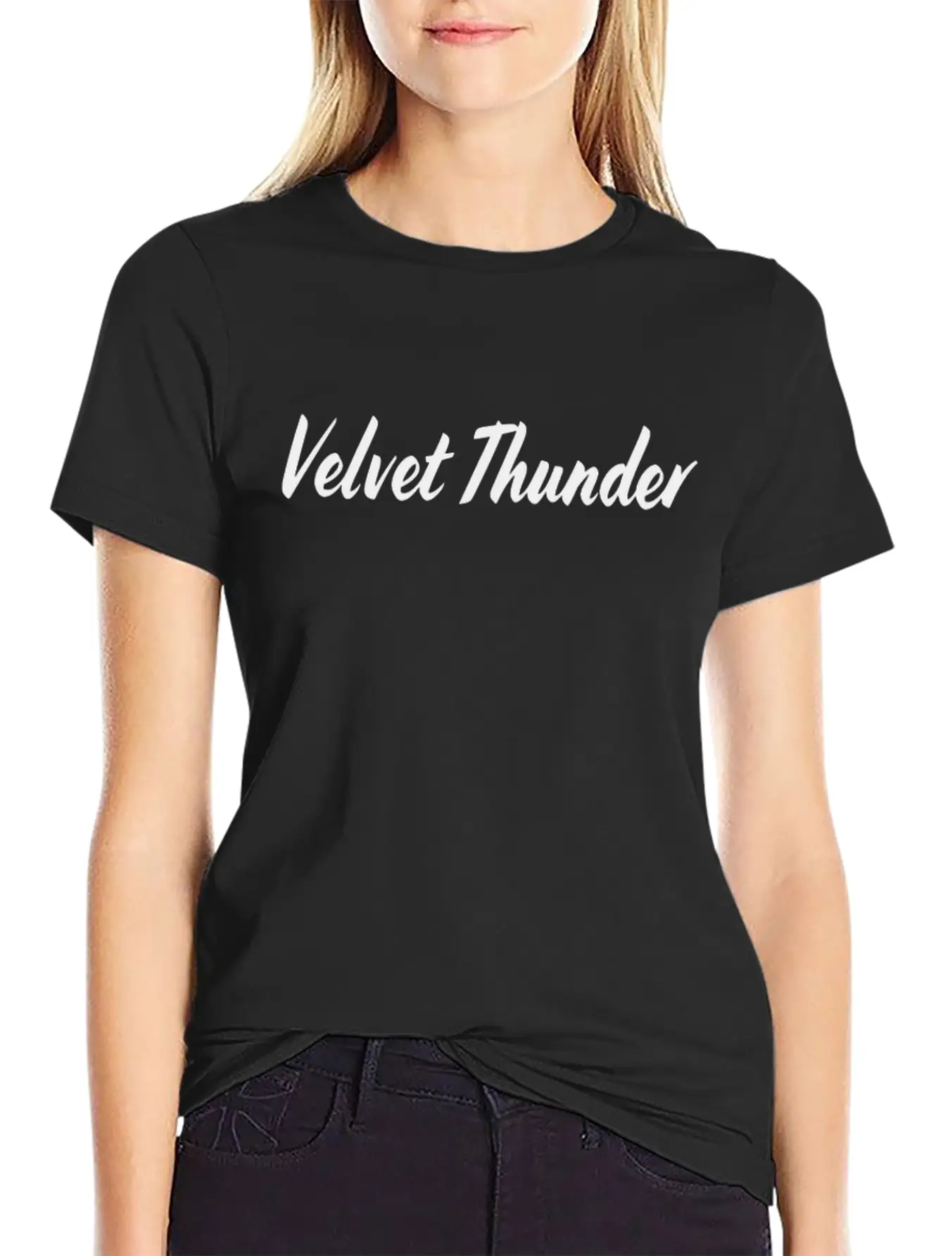 VELVET THUNDER Unisex Short Sleeve Soft Cotton T-Shirt – Casual Everyday Wear