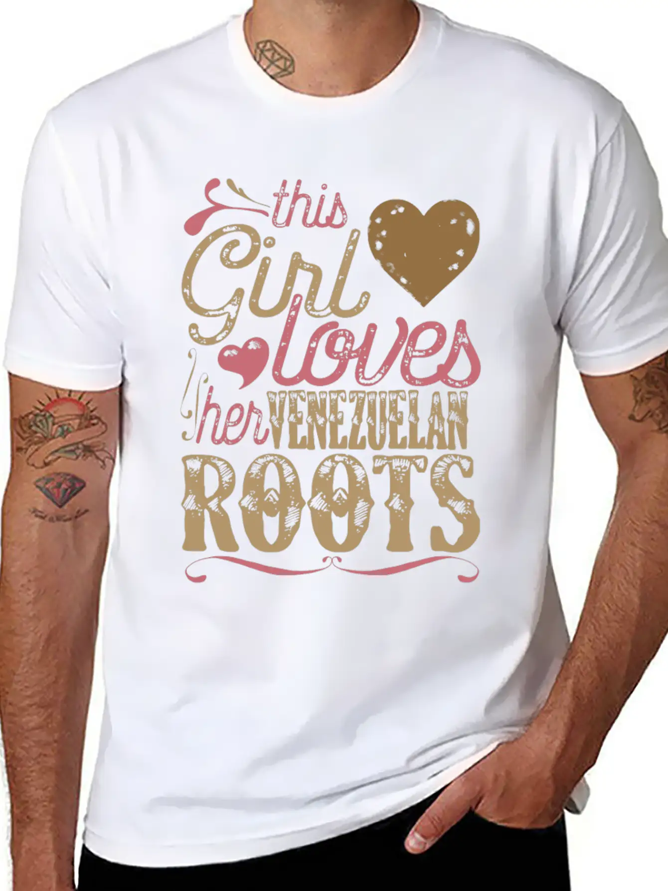 Venezuelan Roots Shirt Gift Venezuela Stylish Everyday T-Shirt – Unisex Basic Cotton Tee
