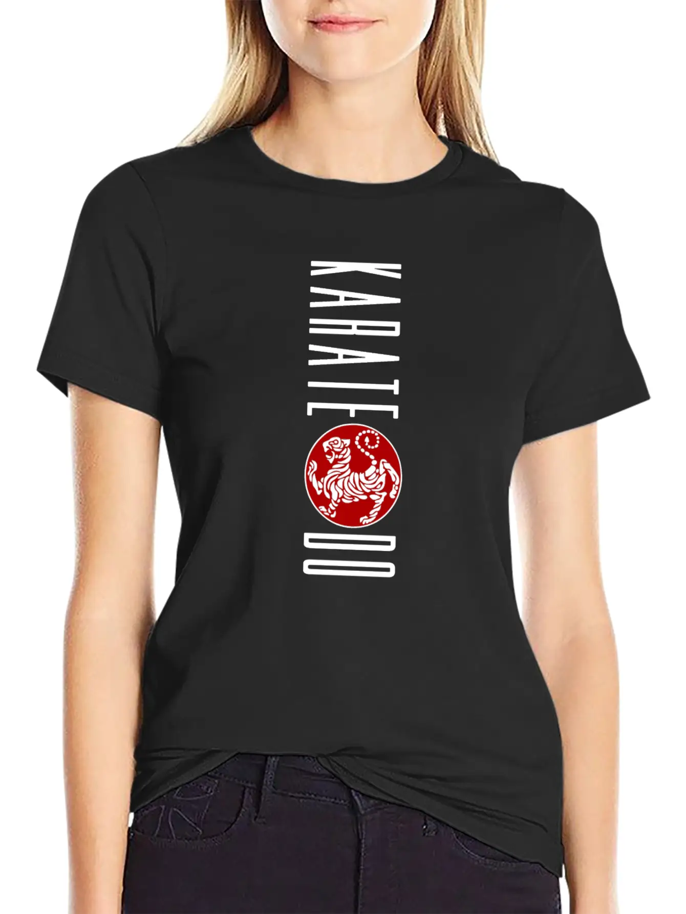 Vertical Karate-do Design Featuring The Shotokan Timeless Short Sleeve Tee – Comfy And Minimalist Design