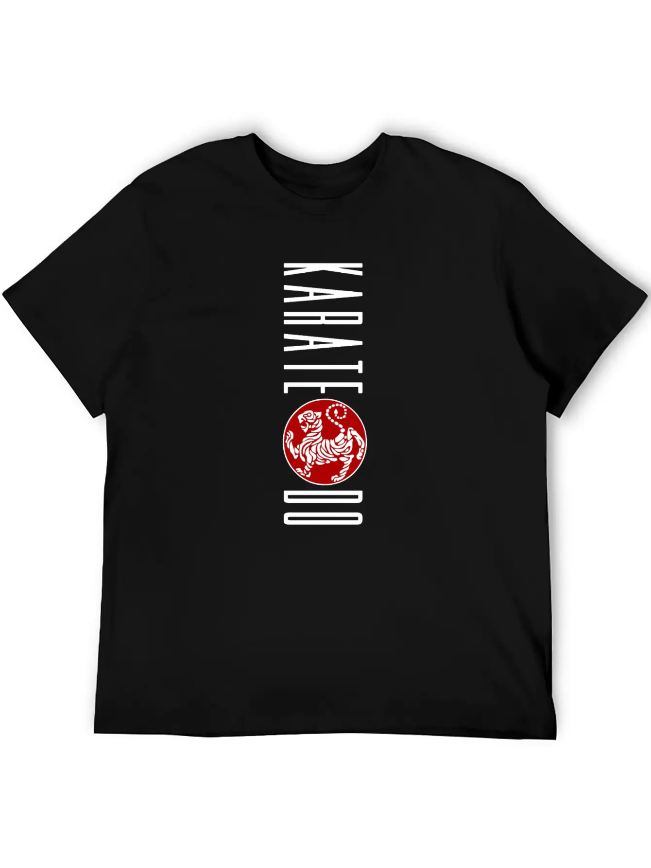 Vertical Karate-do Design Featuring The Shotokan Timeless Short Sleeve Tee – Comfy And Minimalist Design