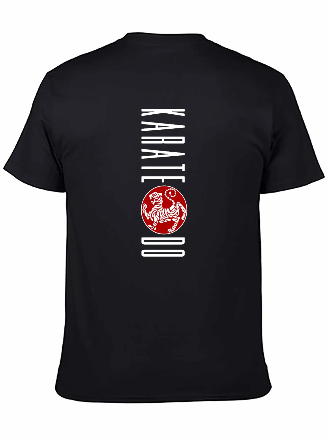 Vertical Karate-do Design Featuring The Shotokan Timeless Short Sleeve Tee – Comfy And Minimalist Design