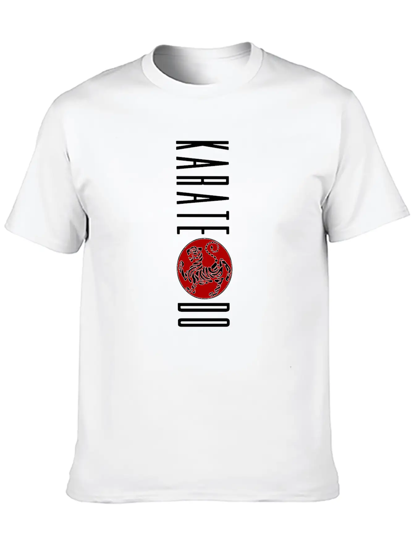 Vertical Karate-do Design Featuring The Shotokan Timeless Short Sleeve Tee – Comfy And Minimalist Design