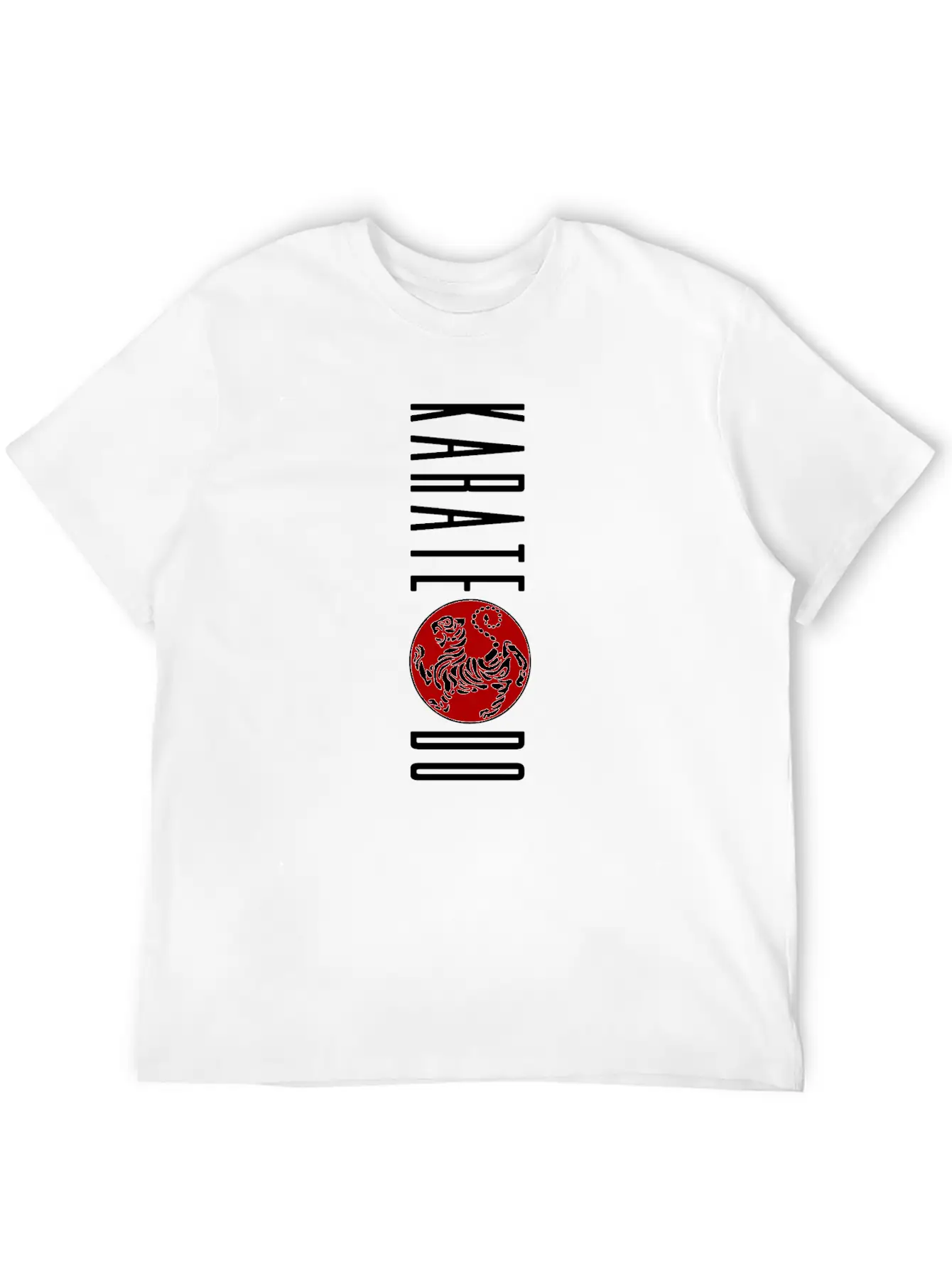 Vertical Karate-do Design Featuring The Shotokan Timeless Short Sleeve Tee – Comfy And Minimalist Design
