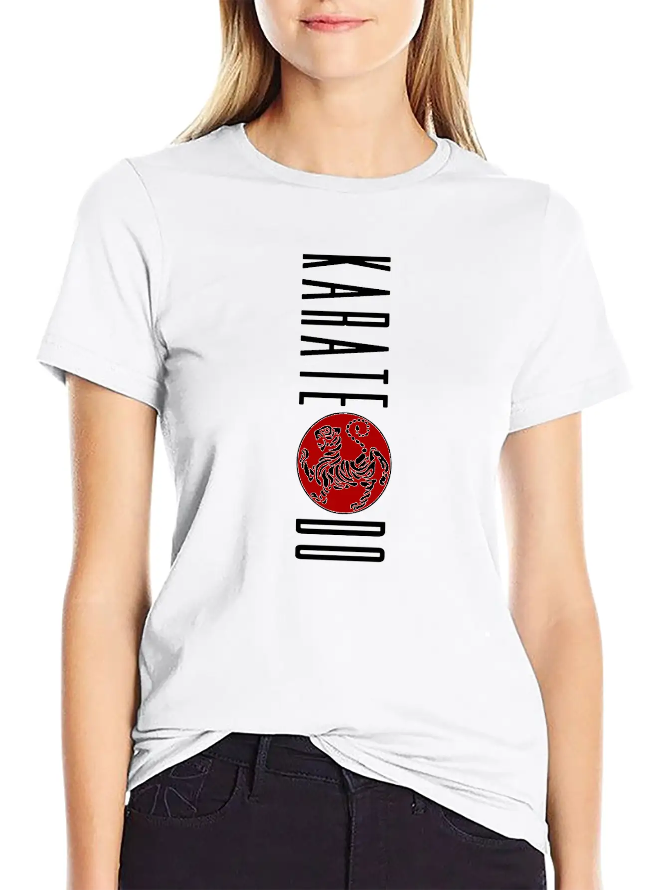 Vertical Karate-do Design Featuring The Shotokan Timeless Short Sleeve Tee – Comfy And Minimalist Design
