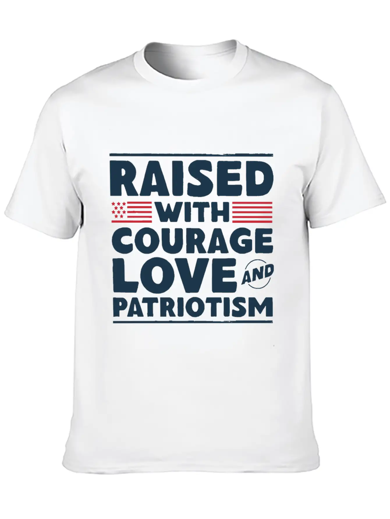 Veteran Child Raised With Courage Love Basic Graphic T-Shirt – Daily Comfort In Soft Cotton