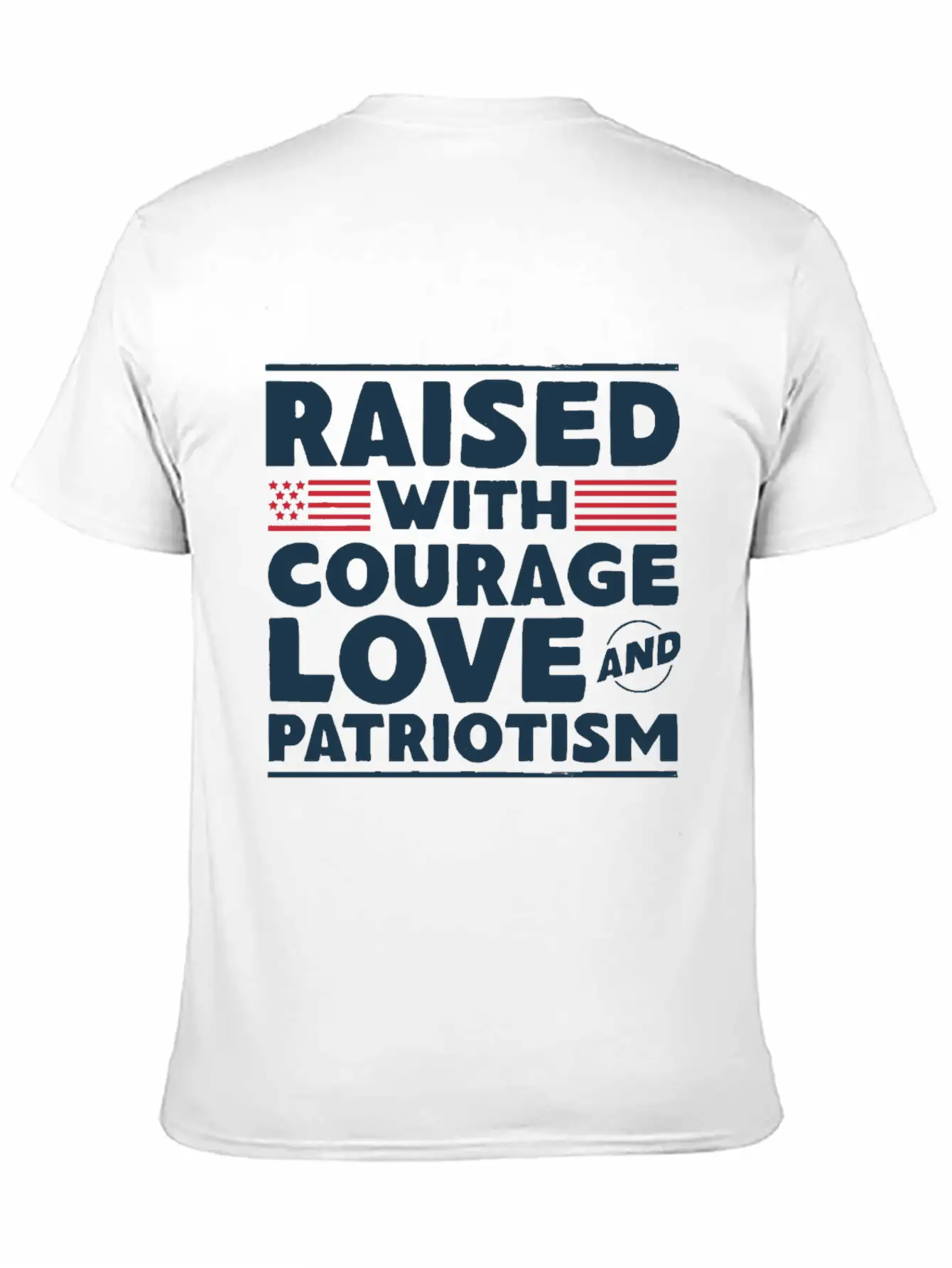 Veteran Child Raised With Courage Love Basic Graphic T-Shirt – Daily Comfort In Soft Cotton