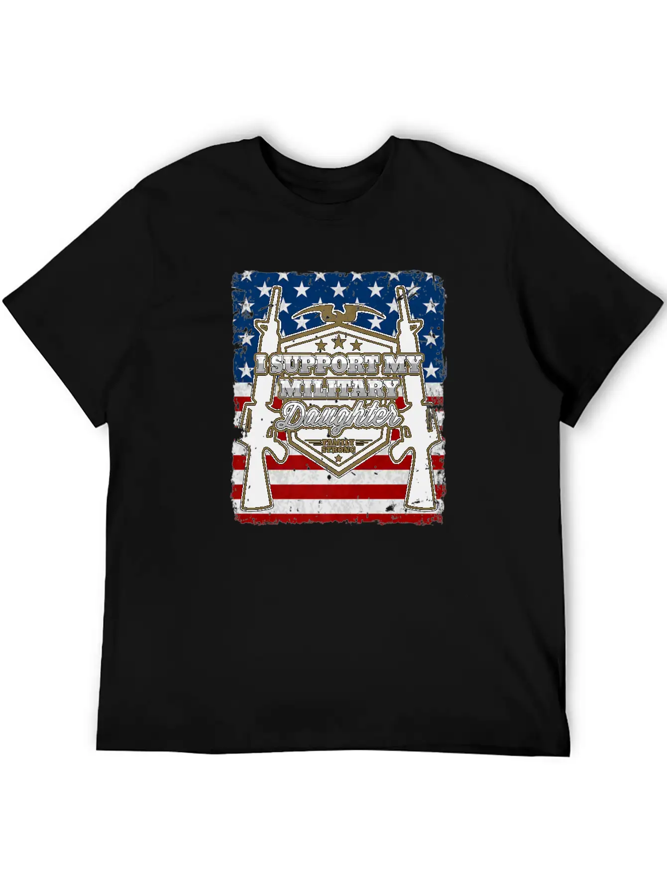 Veteran Gift-I Support My Military Daughter Us Sol Timeless Short Sleeve Tee – Comfy And Minimalist Design