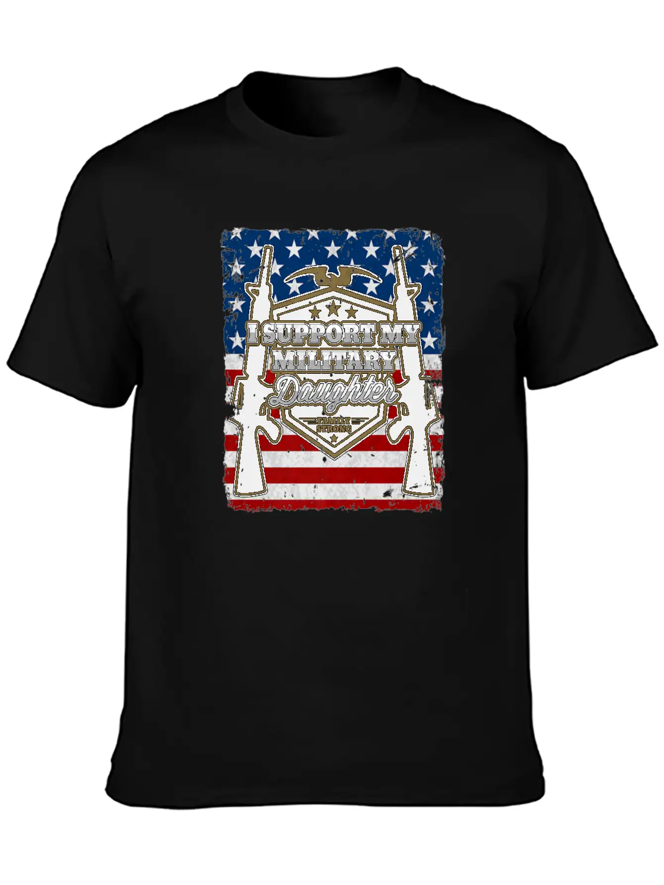 Veteran Gift-I Support My Military Daughter Us Sol Timeless Short Sleeve Tee – Comfy And Minimalist Design