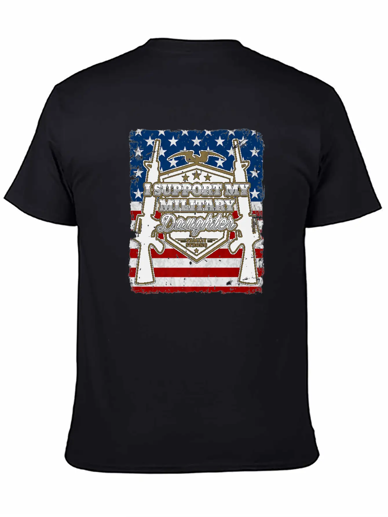 Veteran Gift-I Support My Military Daughter Us Sol Timeless Short Sleeve Tee – Comfy And Minimalist Design