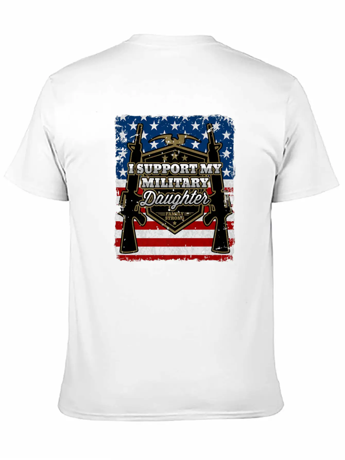 Veteran Gift-I Support My Military Daughter Us Sol Timeless Short Sleeve Tee – Comfy And Minimalist Design