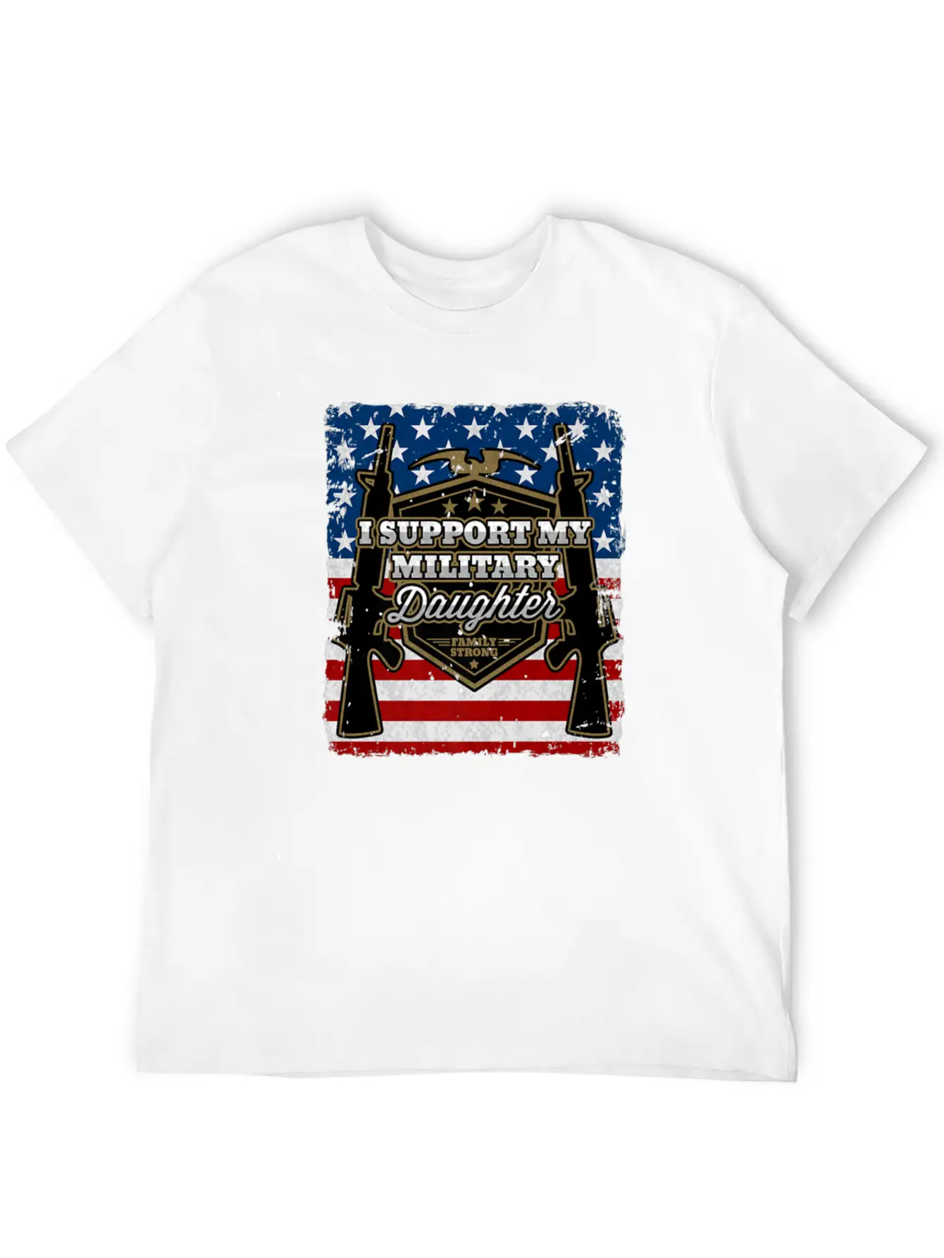 Veteran Gift-I Support My Military Daughter Us Sol Timeless Short Sleeve Tee – Comfy And Minimalist Design