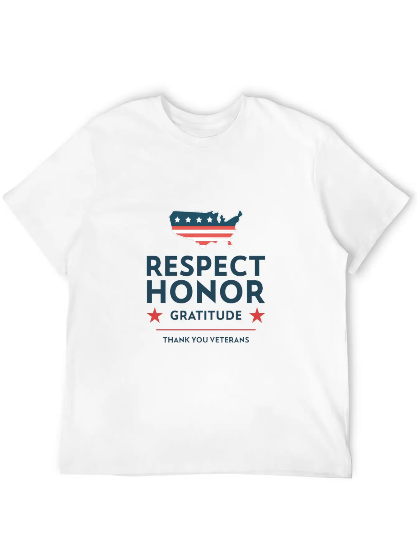 Veterans Day With A Gratitude Slogan Stylish Everyday T-Shirt – Unisex Basic Cotton Tee