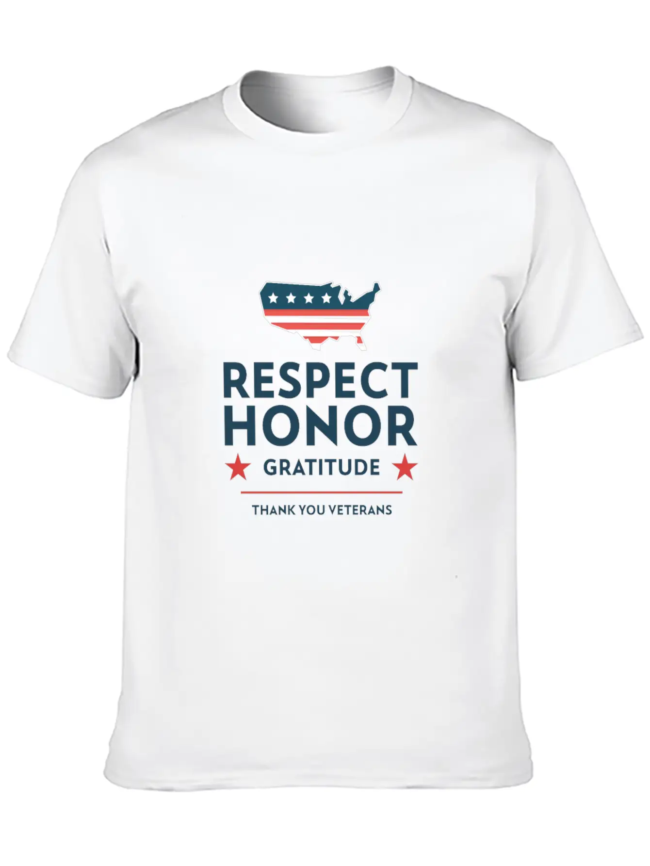 Veterans Day With A Gratitude Slogan Stylish Everyday T-Shirt – Unisex Basic Cotton Tee