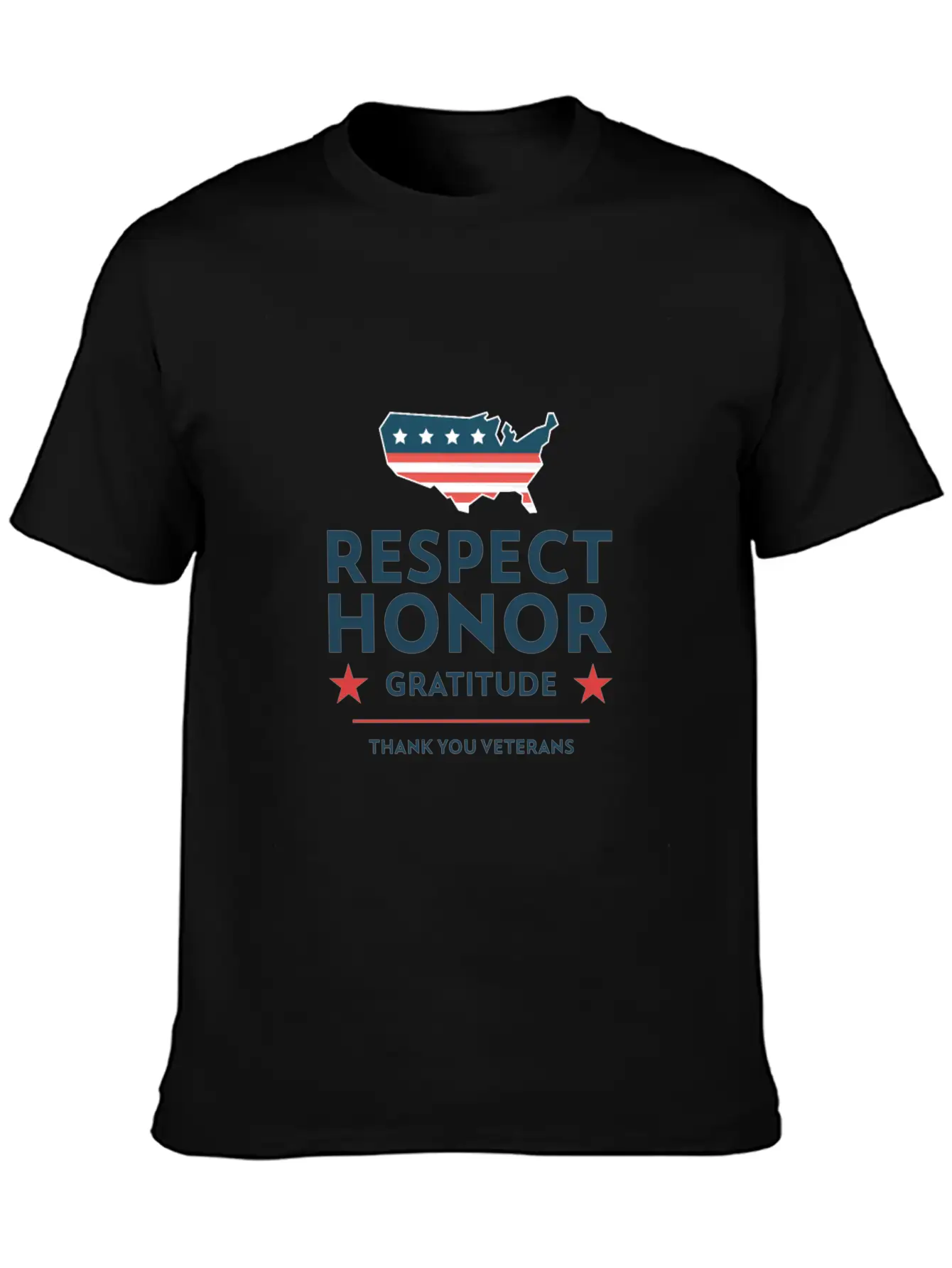 Veterans Day With A Gratitude Slogan Stylish Everyday T-Shirt – Unisex Basic Cotton Tee