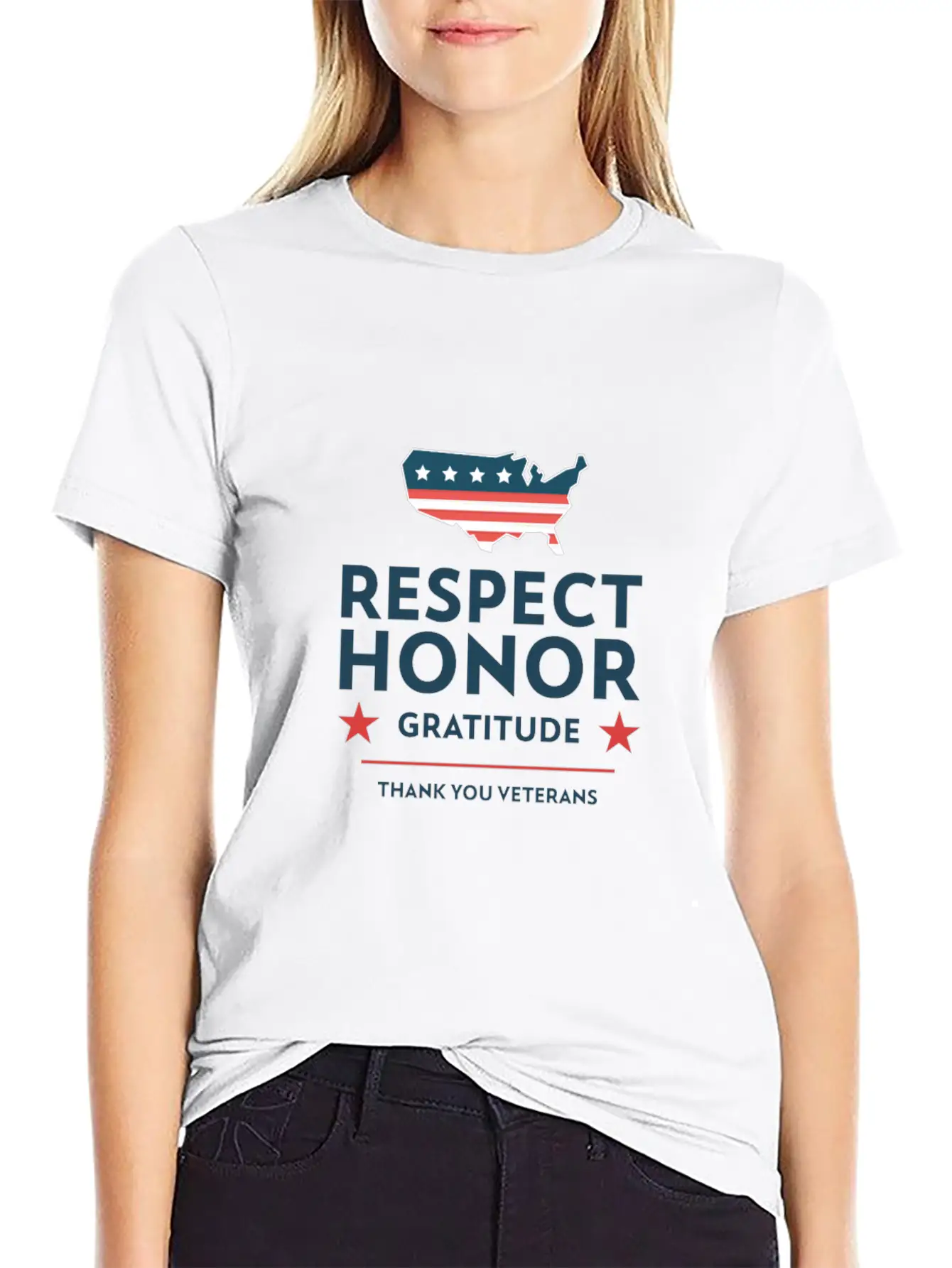 Veterans Day With A Gratitude Slogan Stylish Everyday T-Shirt – Unisex Basic Cotton Tee