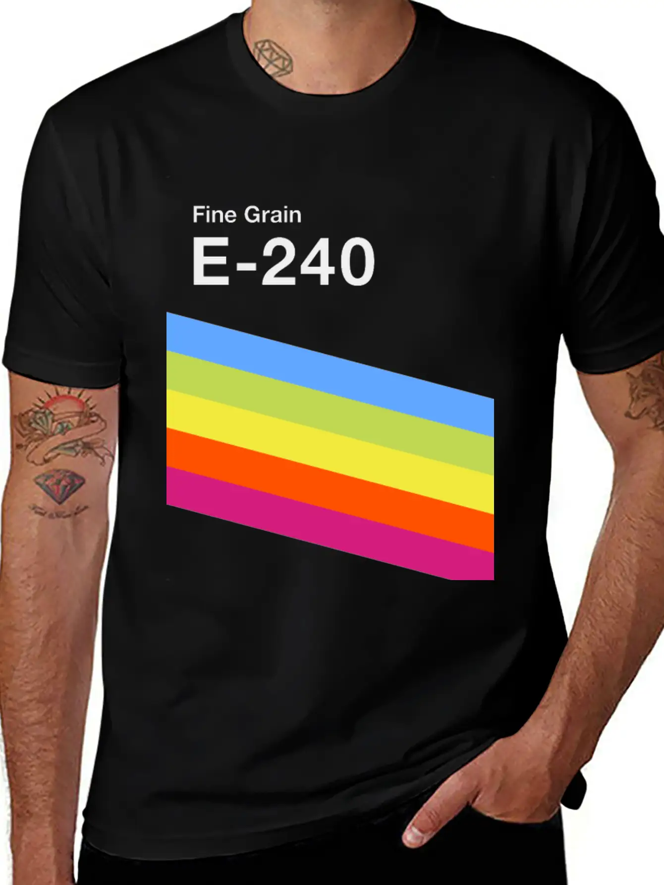 VHS Cassette, Case E-240 - Retrowave Art Stylish Everyday T-Shirt – Unisex Basic Cotton Tee