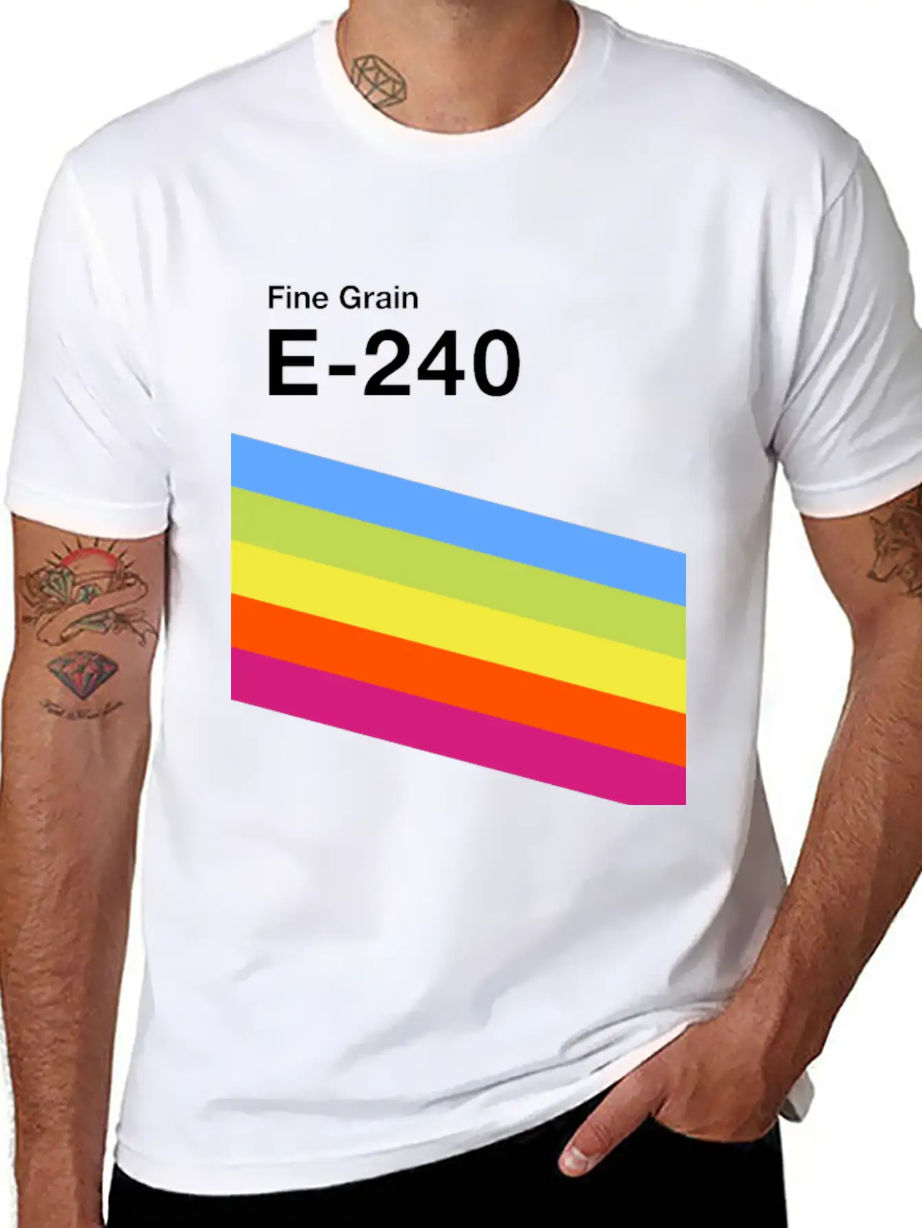 VHS Cassette, Case E-240 - Retrowave Art Stylish Everyday T-Shirt – Unisex Basic Cotton Tee